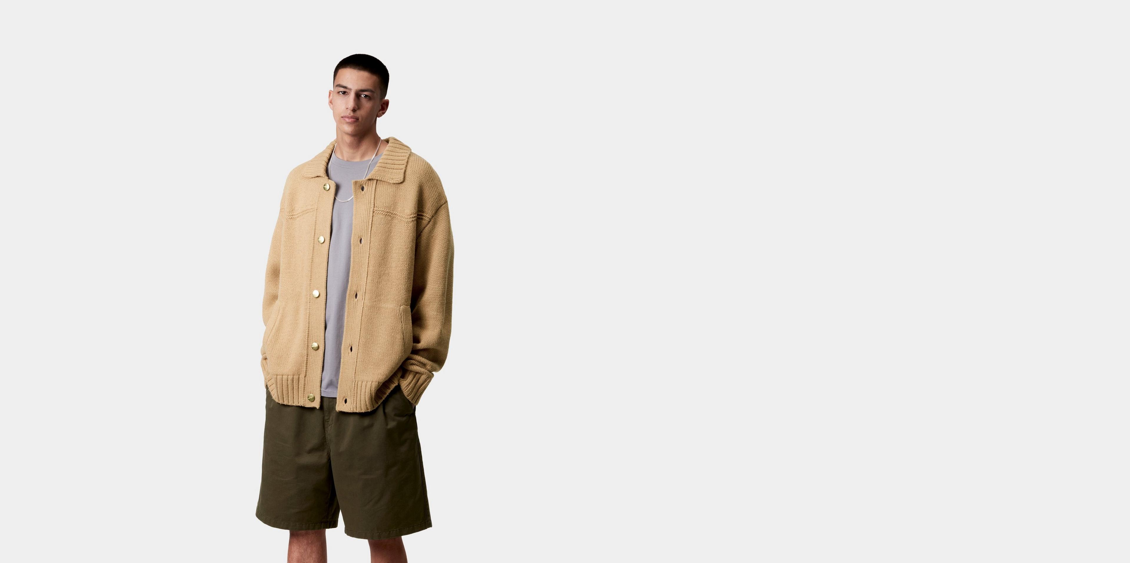 Carhartt WIP Santa Fe Cardigan, Dusty H Brown | Official