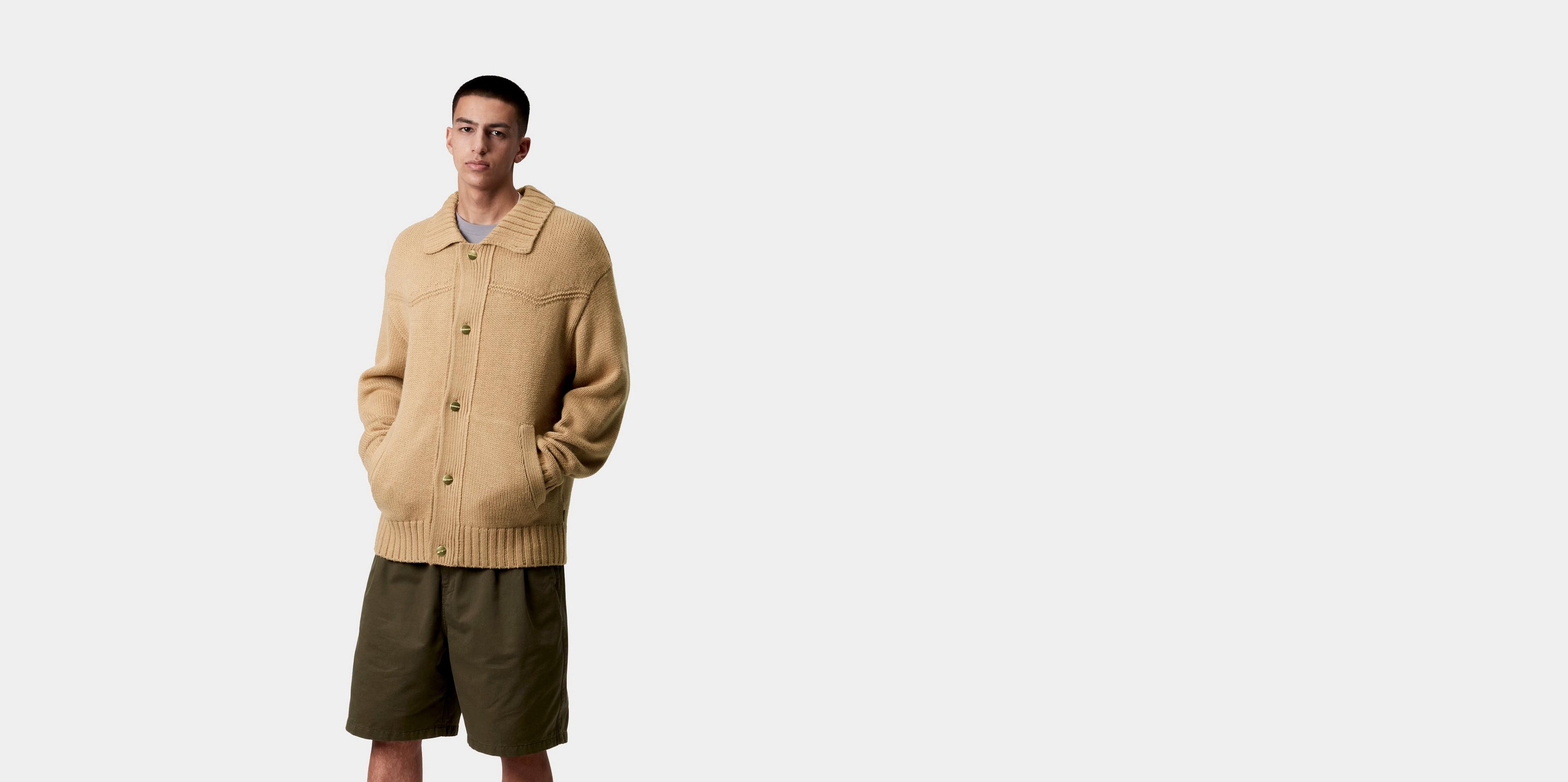 Carhartt WIP Santa Fe Cardigan, Dusty H Brown | Official