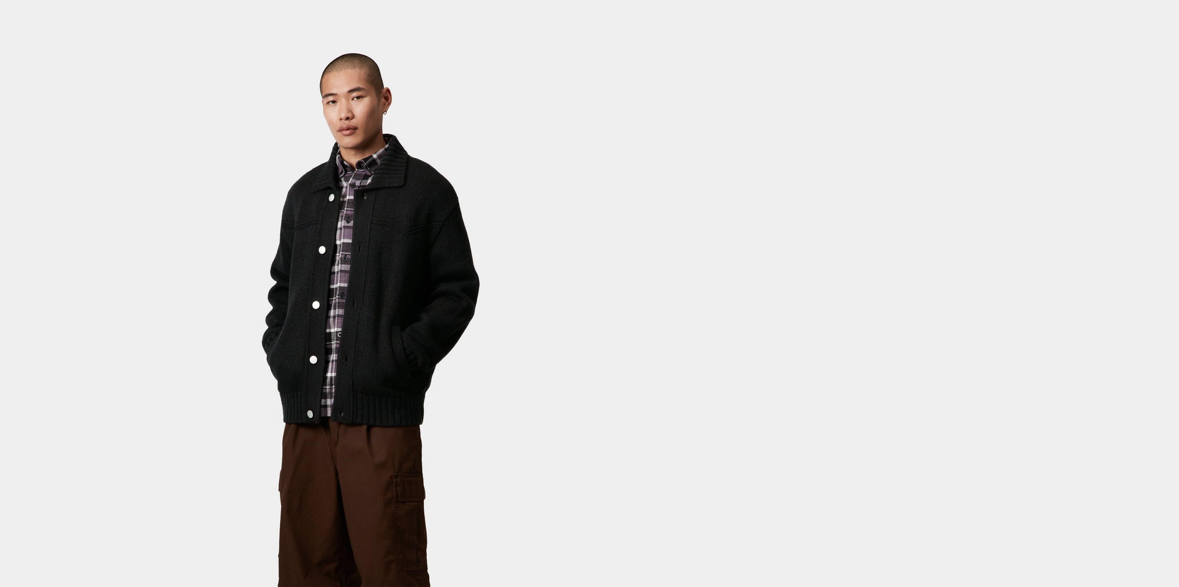 【送料&関税込】Carhartt santa Fe Cardigan Carhartt WIP Santa Fe Cardigan, Black | Official Online Store