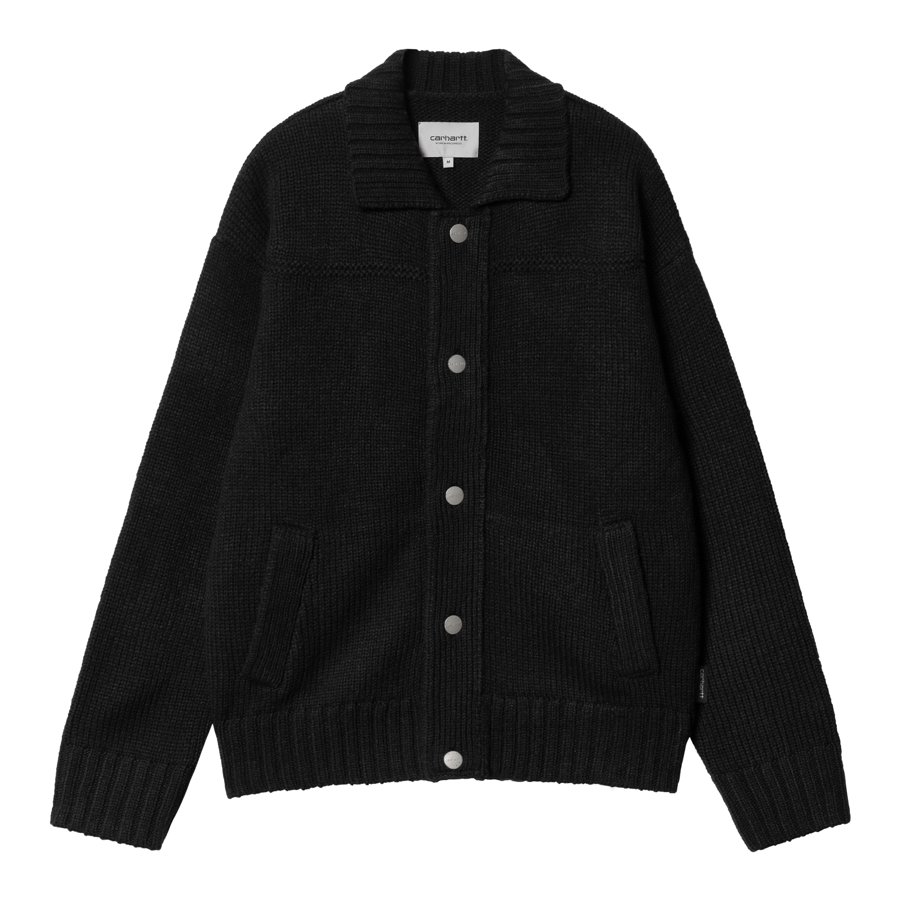 Carhartt WIP Santa Fe Cardigan in Schwarz