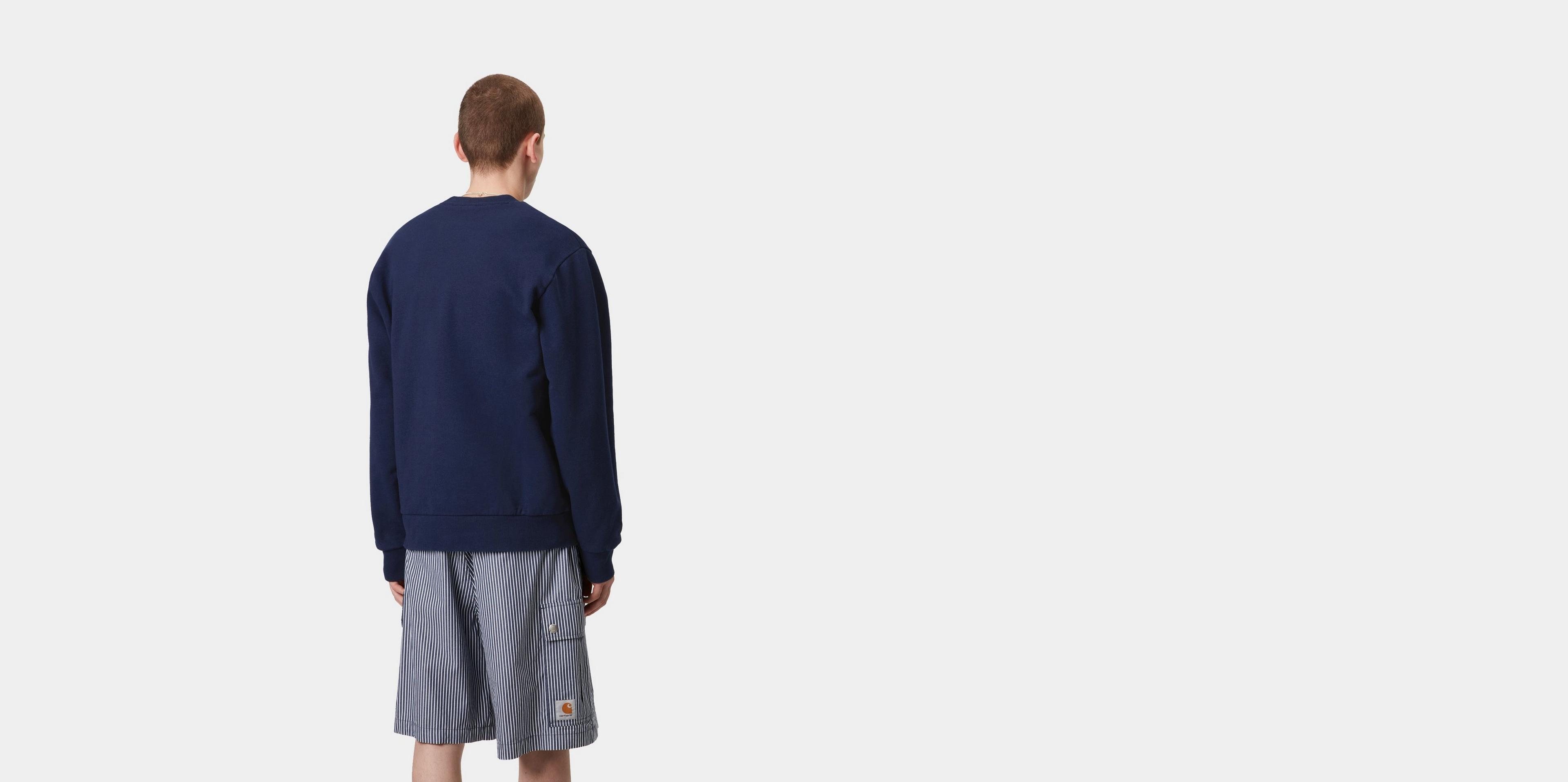スウェット・トレーナー Carhartt WIP \"Script Embroidery\" sweatshirt Carhartt WIP Script Embroidery Sweatshirt | Black / White