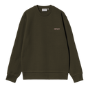 Carhartt WIP Script Embroidery Sweatshirt, Black / White