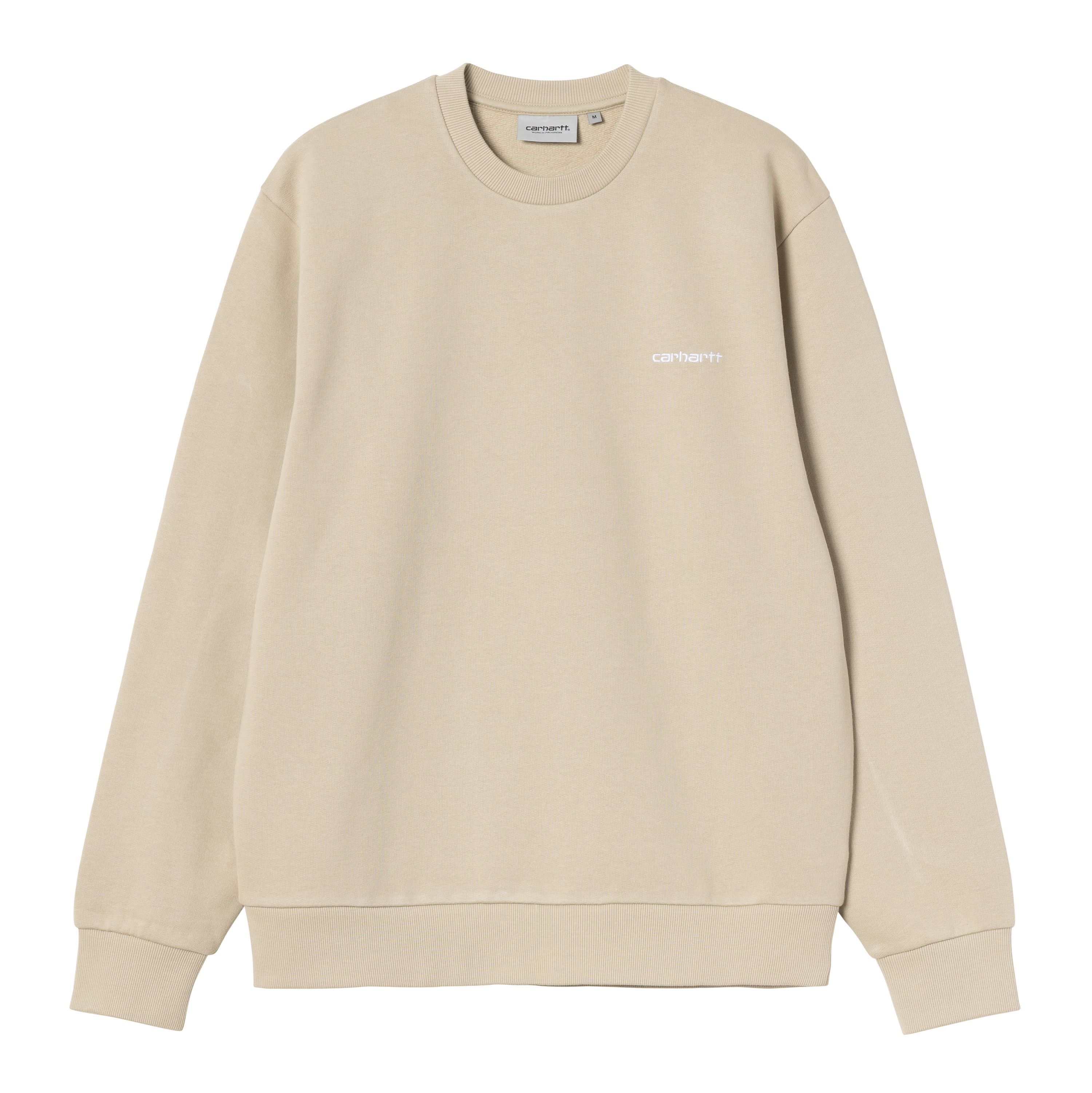 Carhartt WIP Script Embroidery Sweatshirt Barchan / White | beige | XXL | Men