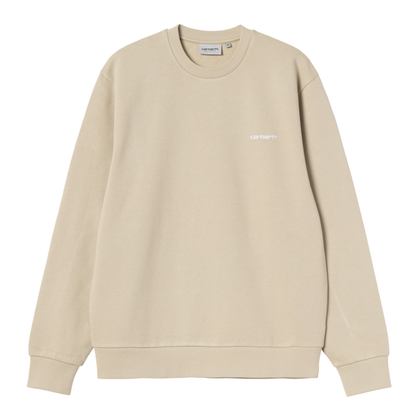 Script Embroidery Sweatshirt Barchan / White