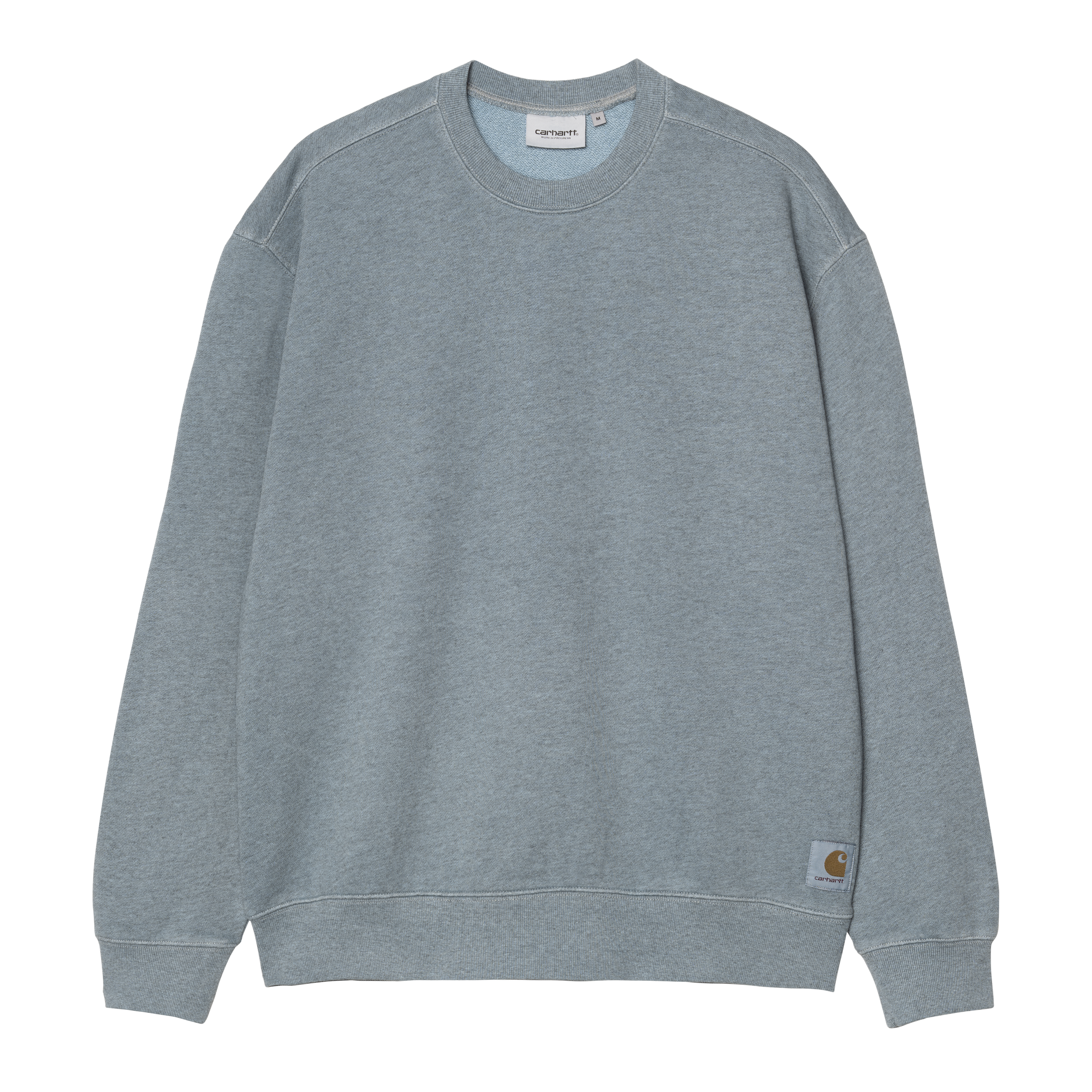 スウェット・トレーナー CARHARTT WIP Cotton sweatshirt with washed out effect Grigio Carhartt WIP Caspian Sweatshirt, Clay Blue Heather