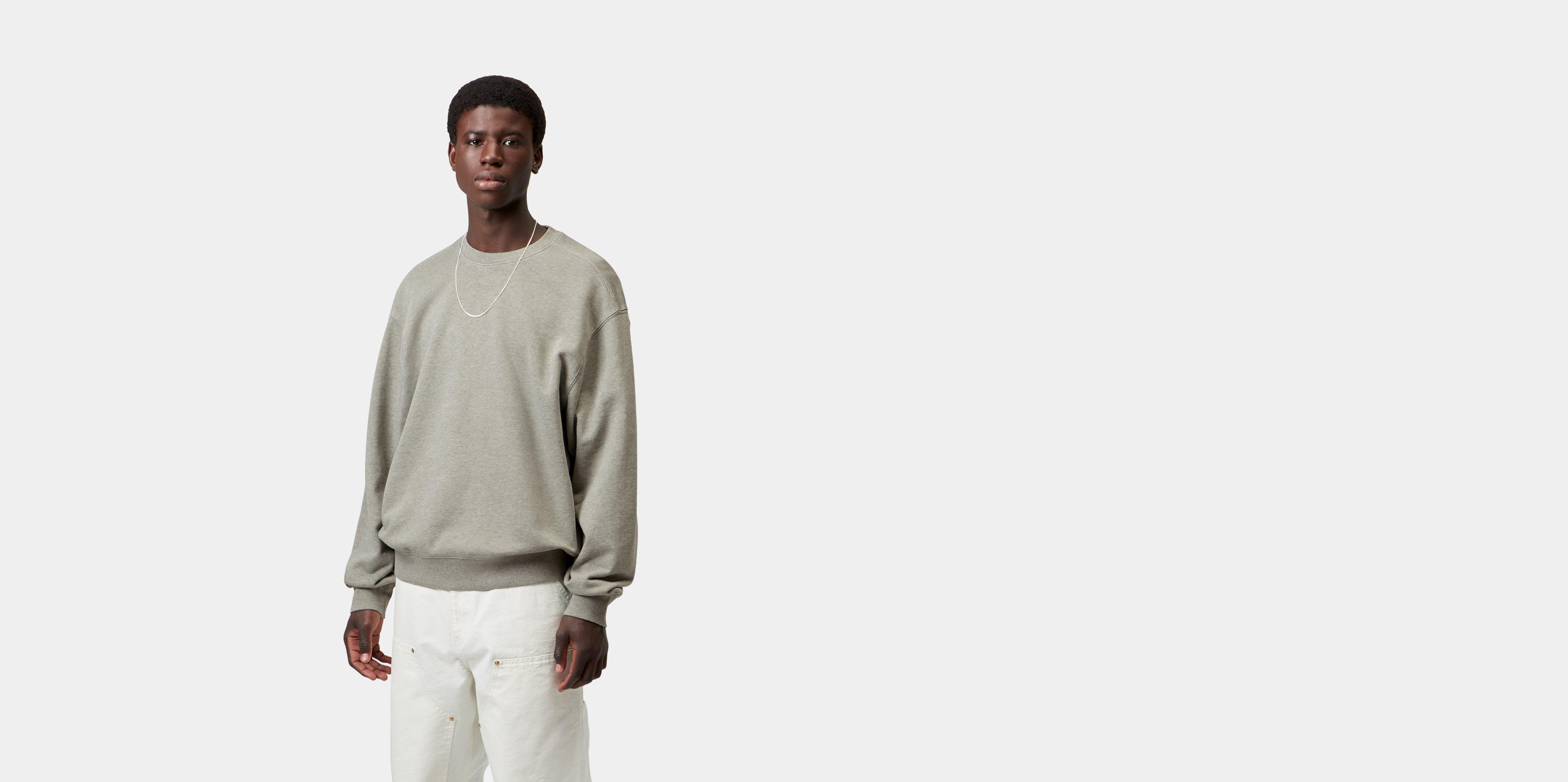 Carhartt WIP Caspian Sweatshirt Shady Green Heather garment dyed | XL | Men