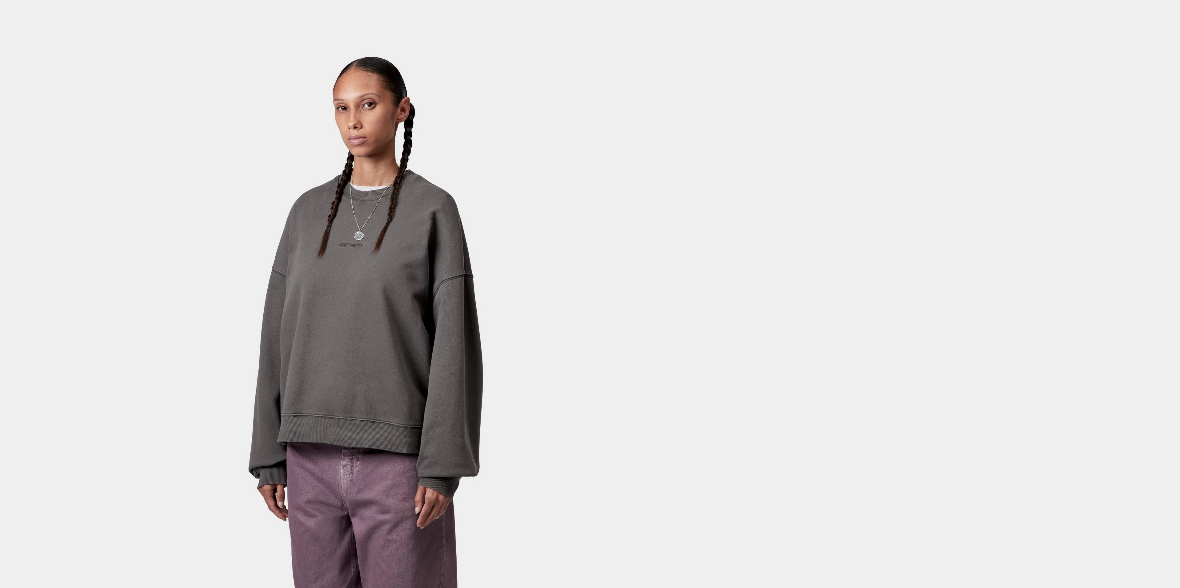 その他 Carhartt SS25 'Benton' sweatshirt (I034511 2P6GD) Carhartt WIP W' Benton Sweatshirt, Graphite | Official