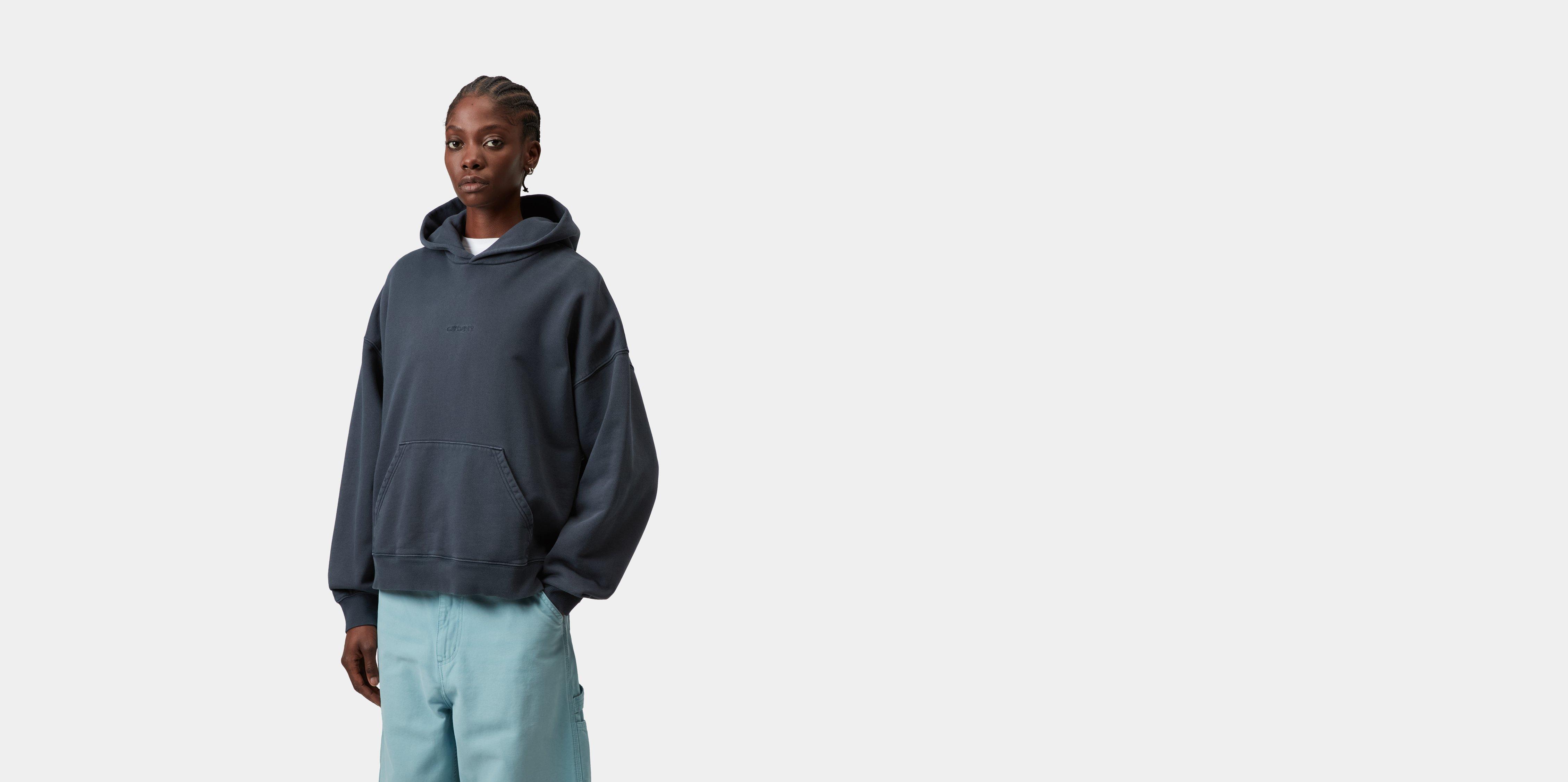Carhartt WIP W' Hooded Benton Sweatshirt Carbon garment dyed | grey | XS | Women