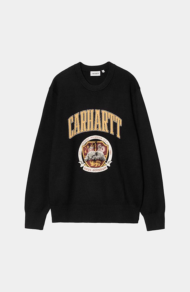 【送料&関税込】Carhartt Library College Sweater Carhartt WIP Library College Sweater, Black | Official