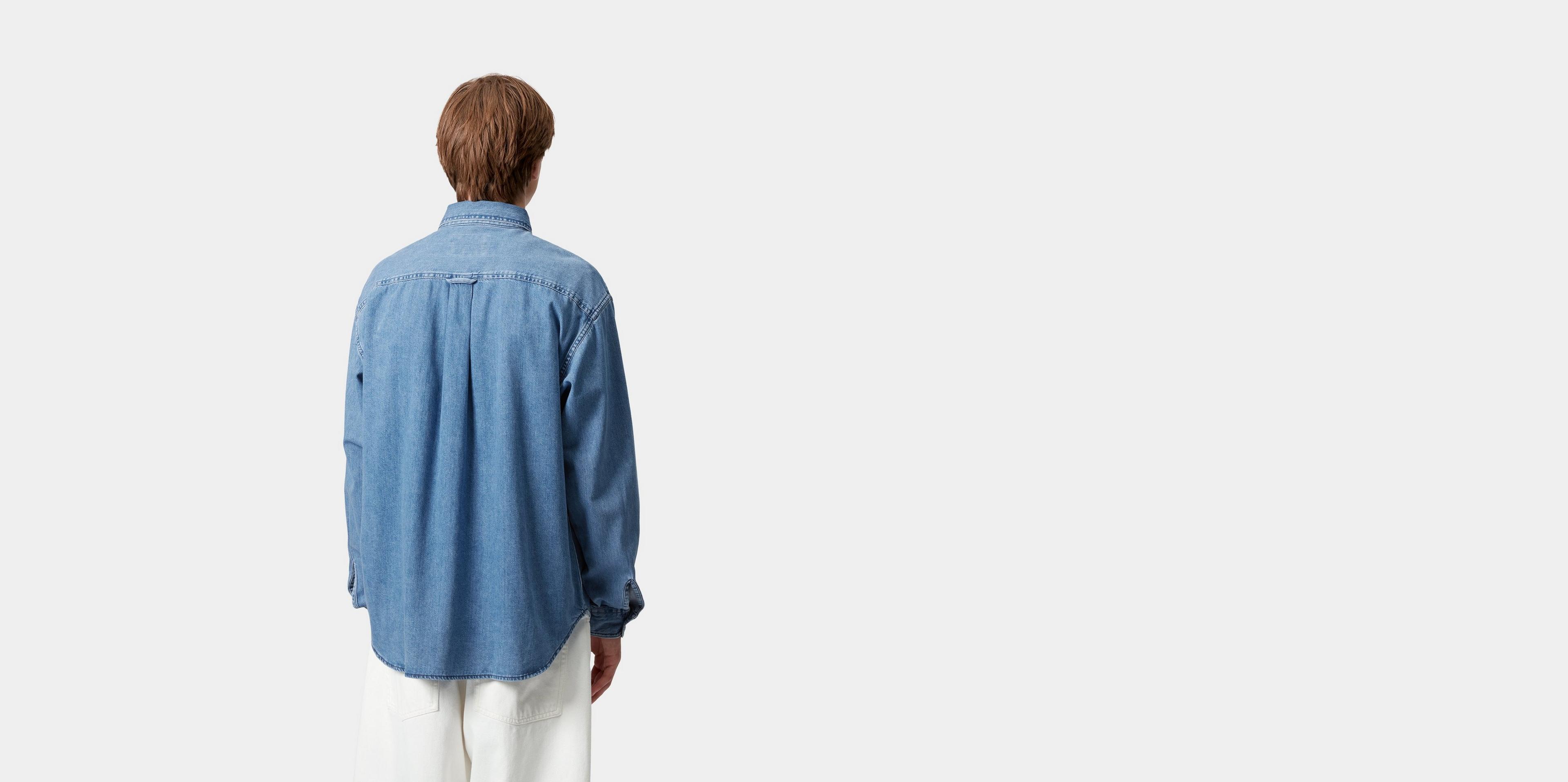 ★ドイツ発*carhartt WIP*新作*Lucas デニム半袖シャツ/BS★ Carhartt WIP L/S Lucas Shirt, Blue | Official Online Store