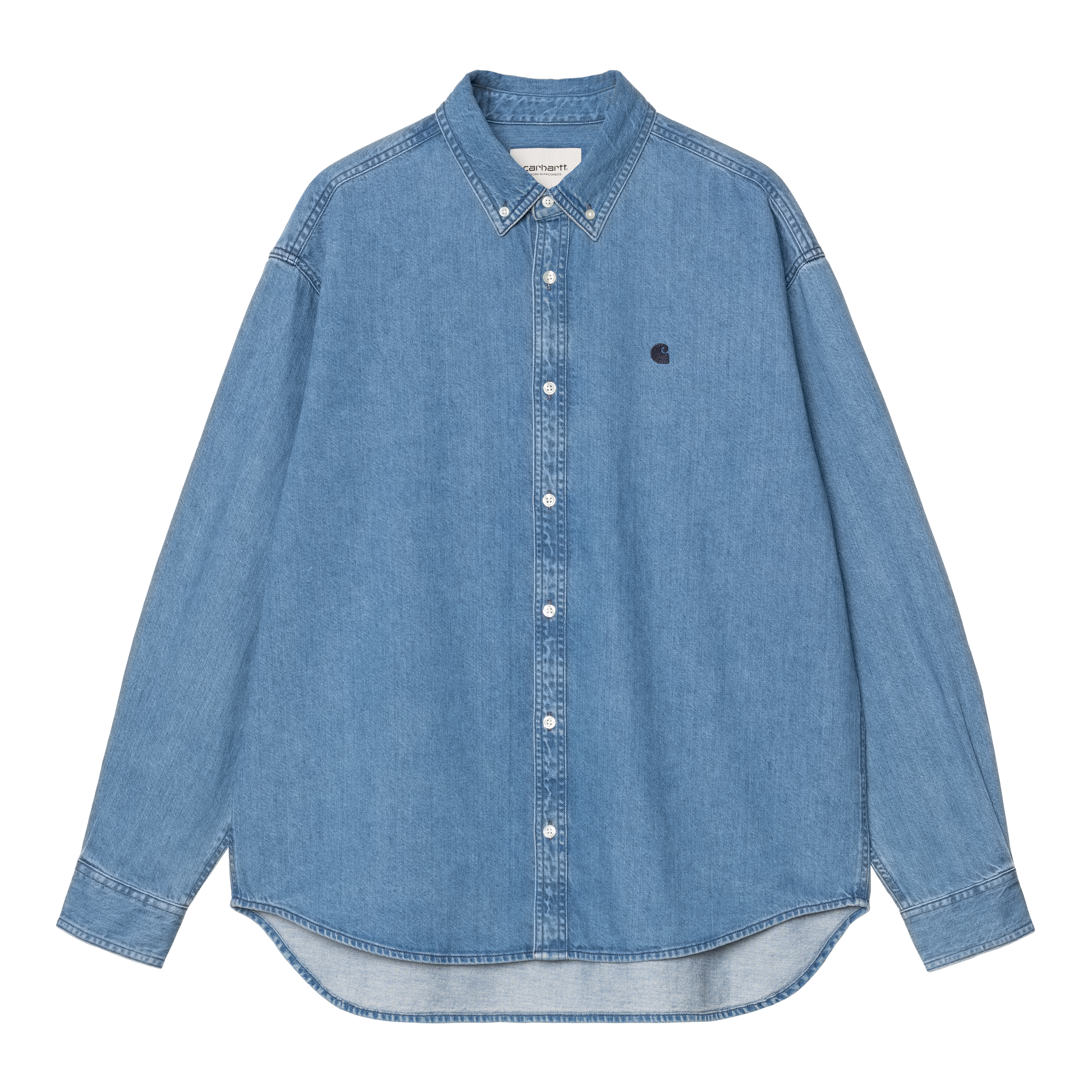 ★ドイツ発*carhartt WIP*新作*Lucas デニム半袖シャツ/BS★ Carhartt WIP L/S Lucas Shirt, Blue | Official Online Store