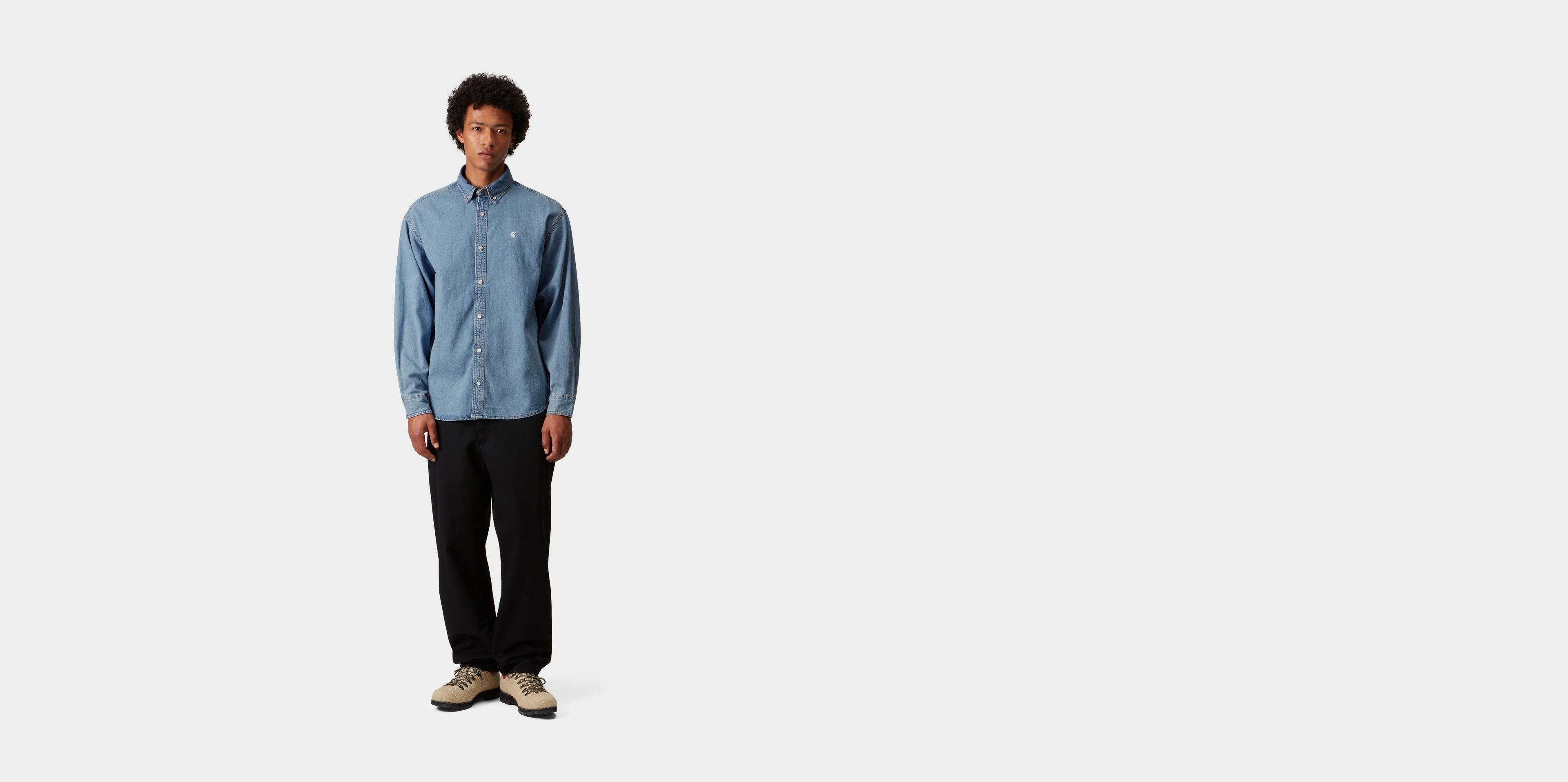 シャツ CARHARTT WIP Lucas denim shirt Blu Carhartt WIP Lucas Denim Shirt Blue at CareOfCarl.com