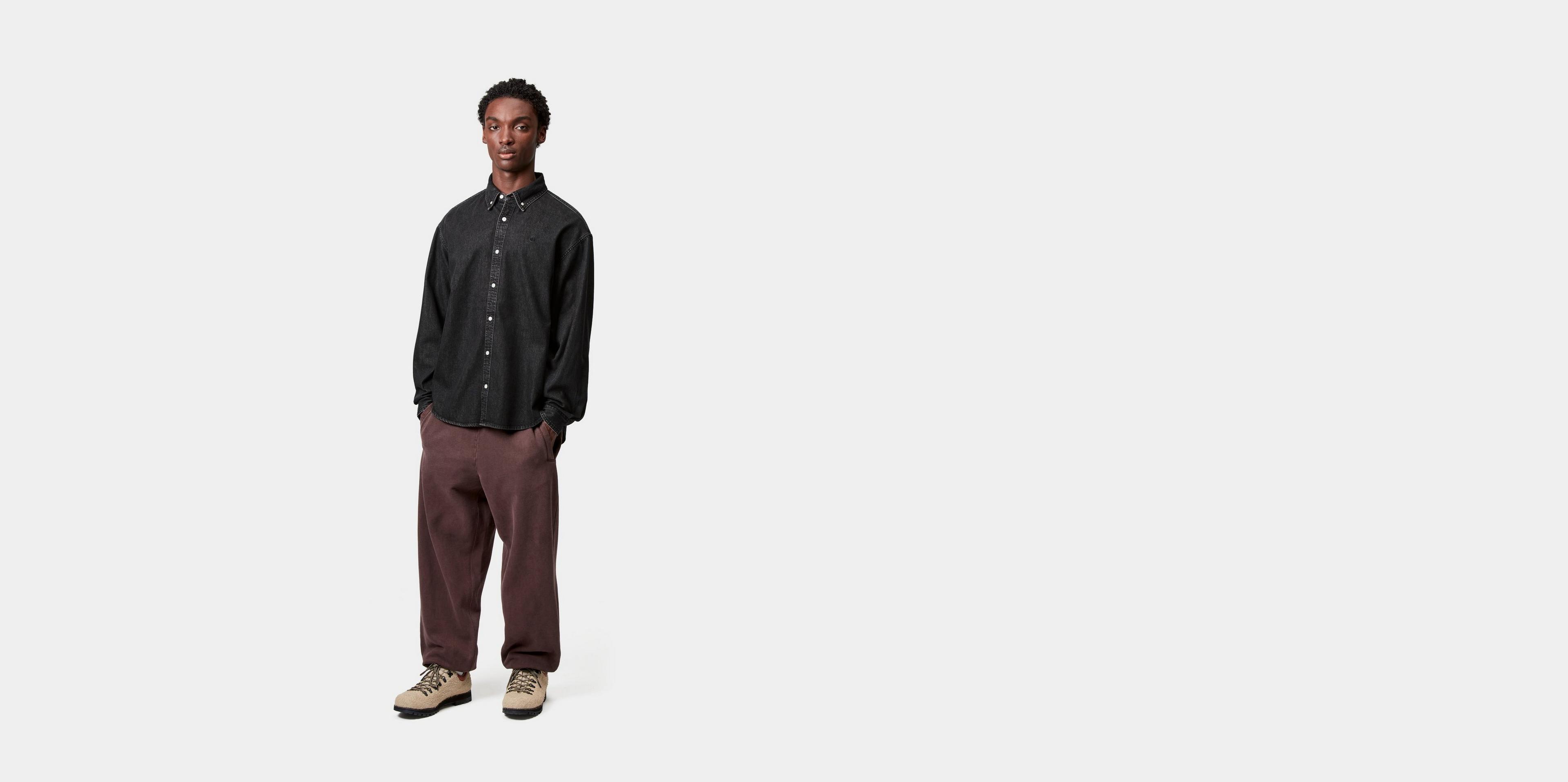 Carhartt S/S Lucas Shirt デニムシャツ Carhartt WIP L/S Lucas Shirt, Blue | Negozio online ufficiale