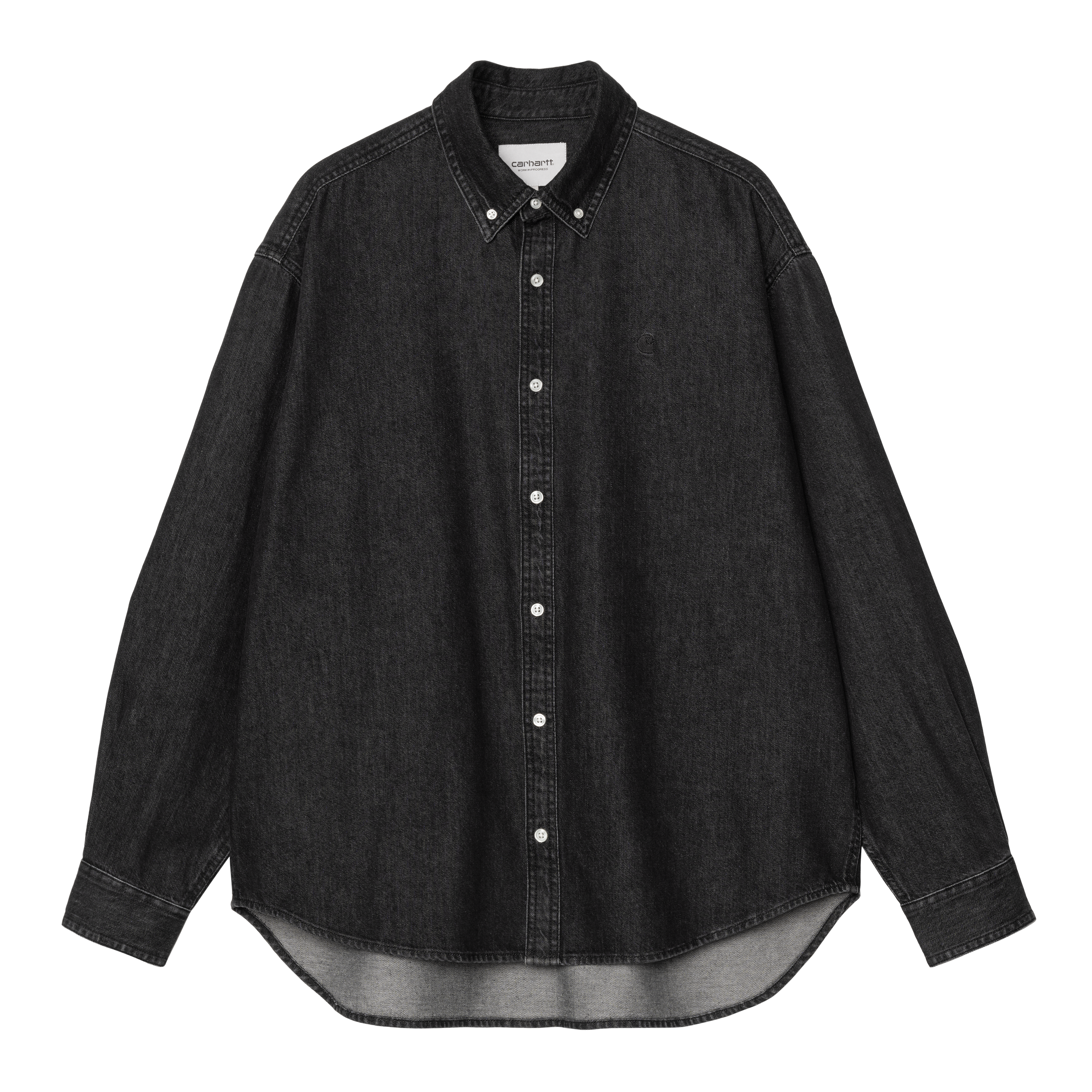 Carhartt WIP Long Sleeve Lucas Shirt in Black