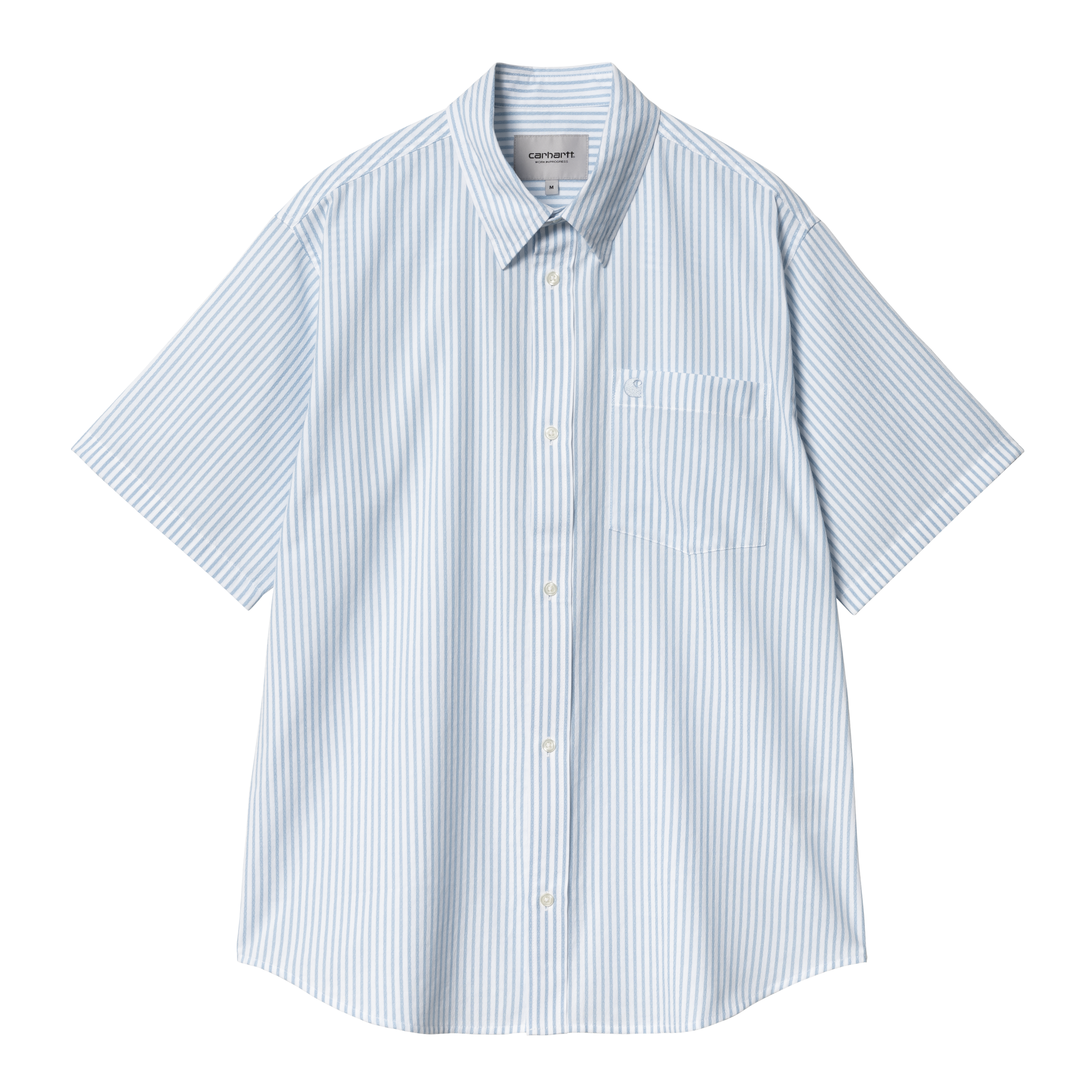 【Carhartt】 ★ S/S PHELPS SHIRT ★ Loose Fit Carhartt WIP Phelps Stripe Shirt | Bluebird – Page Phelps
