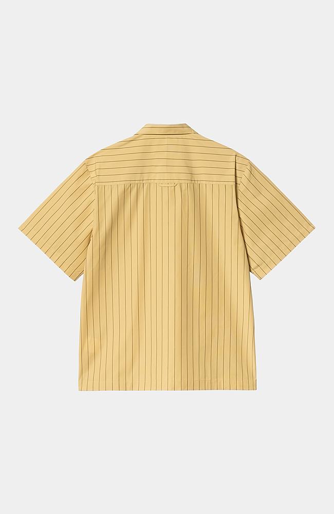 ★ドイツ発*carhartt WIP*新作*Hendry 半袖シャツ/STRAW★ Carhartt WIP S/S Hendry Shirt, Seaton Stripe, Straw