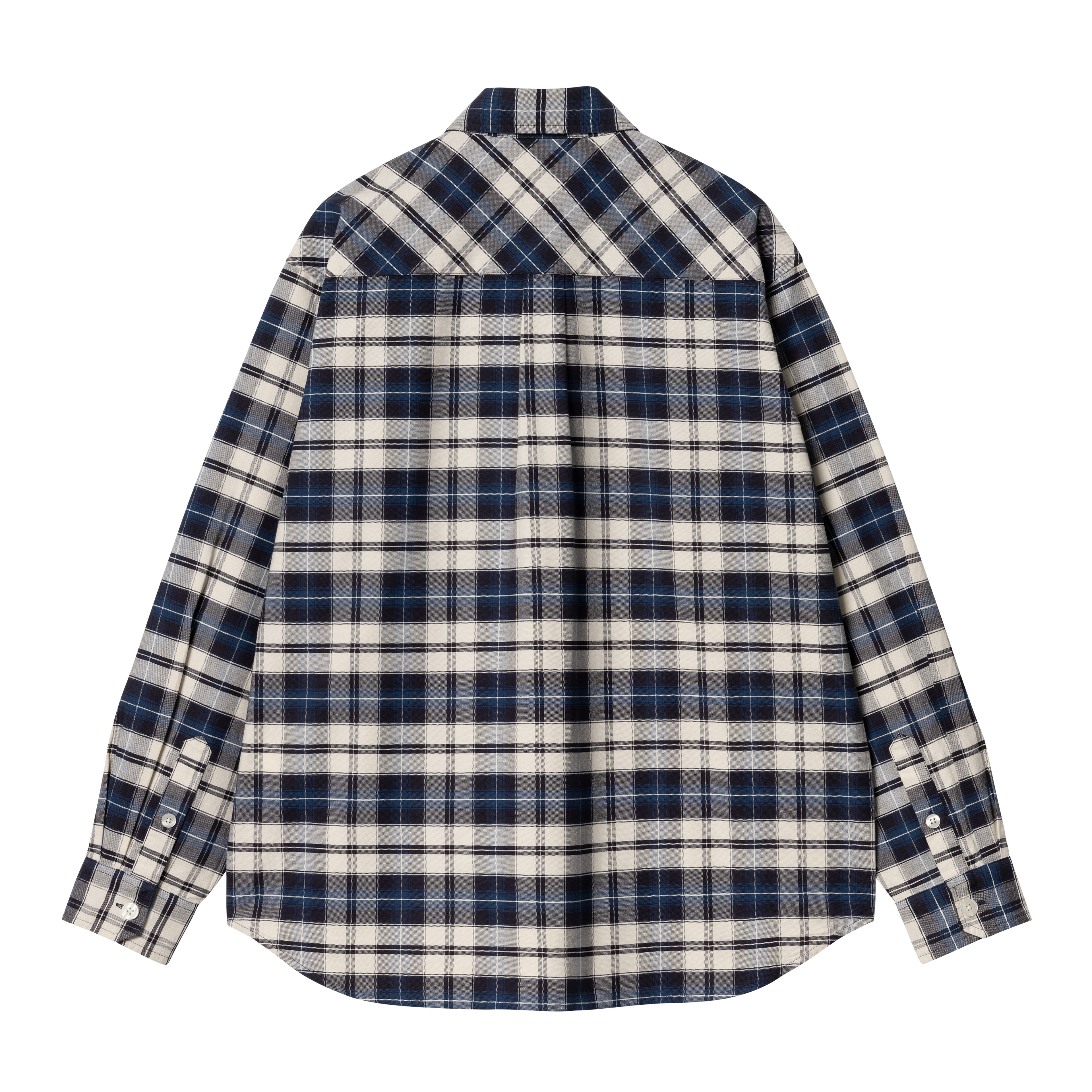 シャツ CARHARTT L/S TARBELL SHIRT SA984 Carhartt WIP L/S Tarbell Shirt, Tarbell Check, Dark Navy