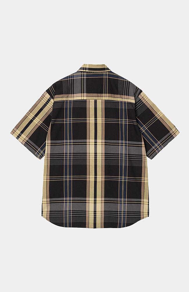 Tシャツ・カットソー Carhartt SS25 SS ROSLIN SHIRT (I0345462UXXX NATURAL) Carhartt WIP S/S Roslin Shirt, Roslin Check, Black / Black