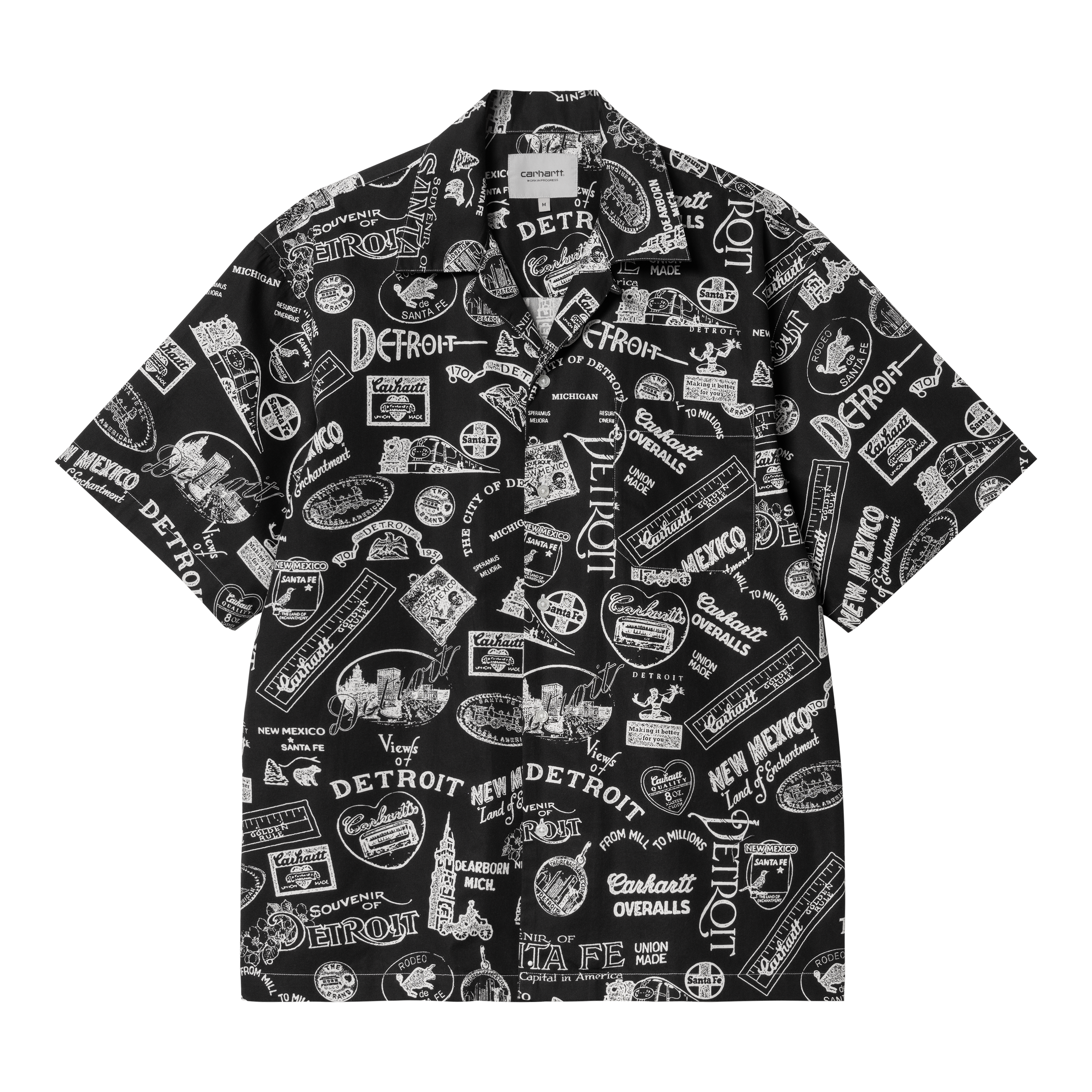 シャツ CARHARTT S/S STATE SOUVENIR SHIRT 5SA243 Carhartt WIP S/S State Souvenir Shirt, State Souvenir Print