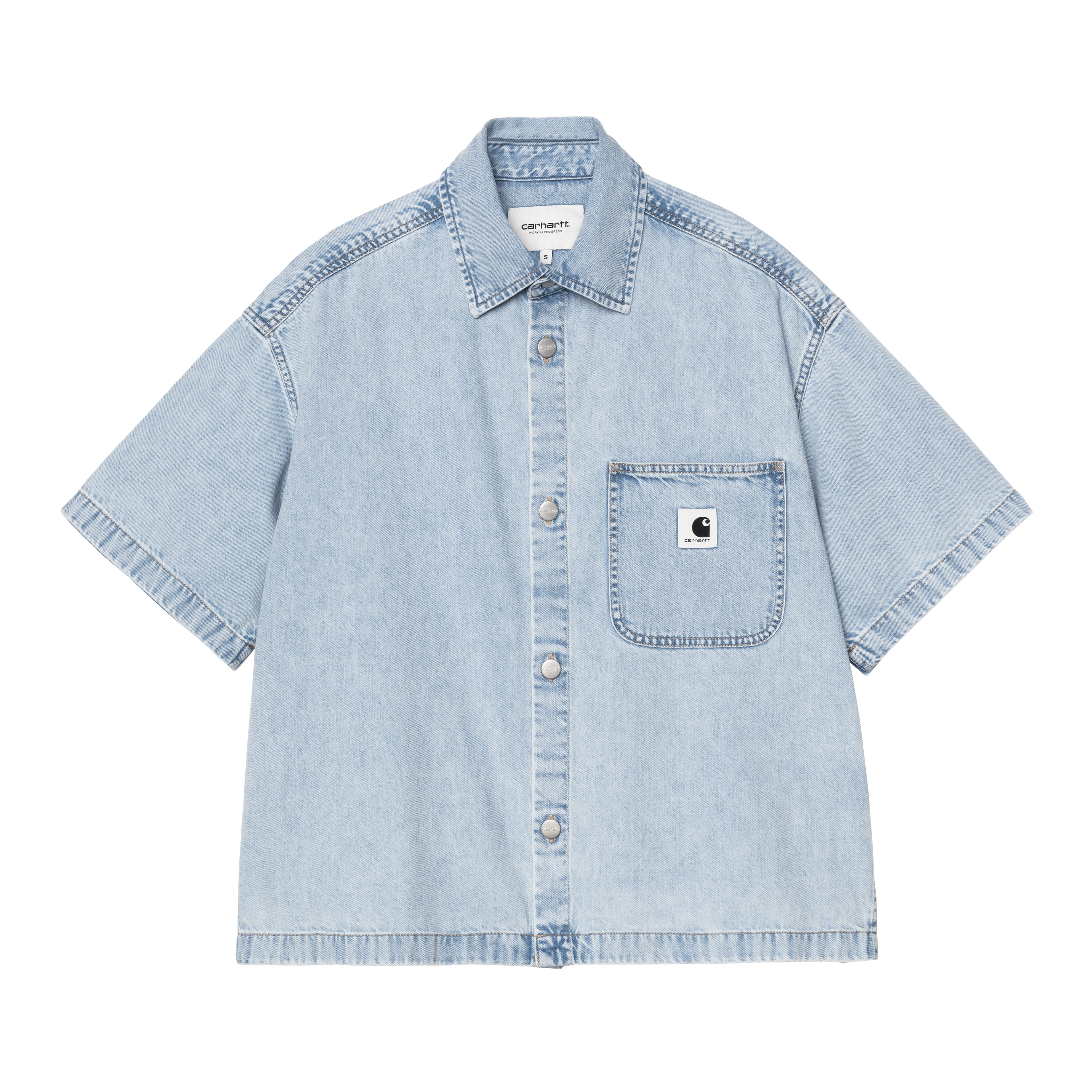 Carhartt WIP Women's S/S Lovilia Shirt, Blue | Official Online Store