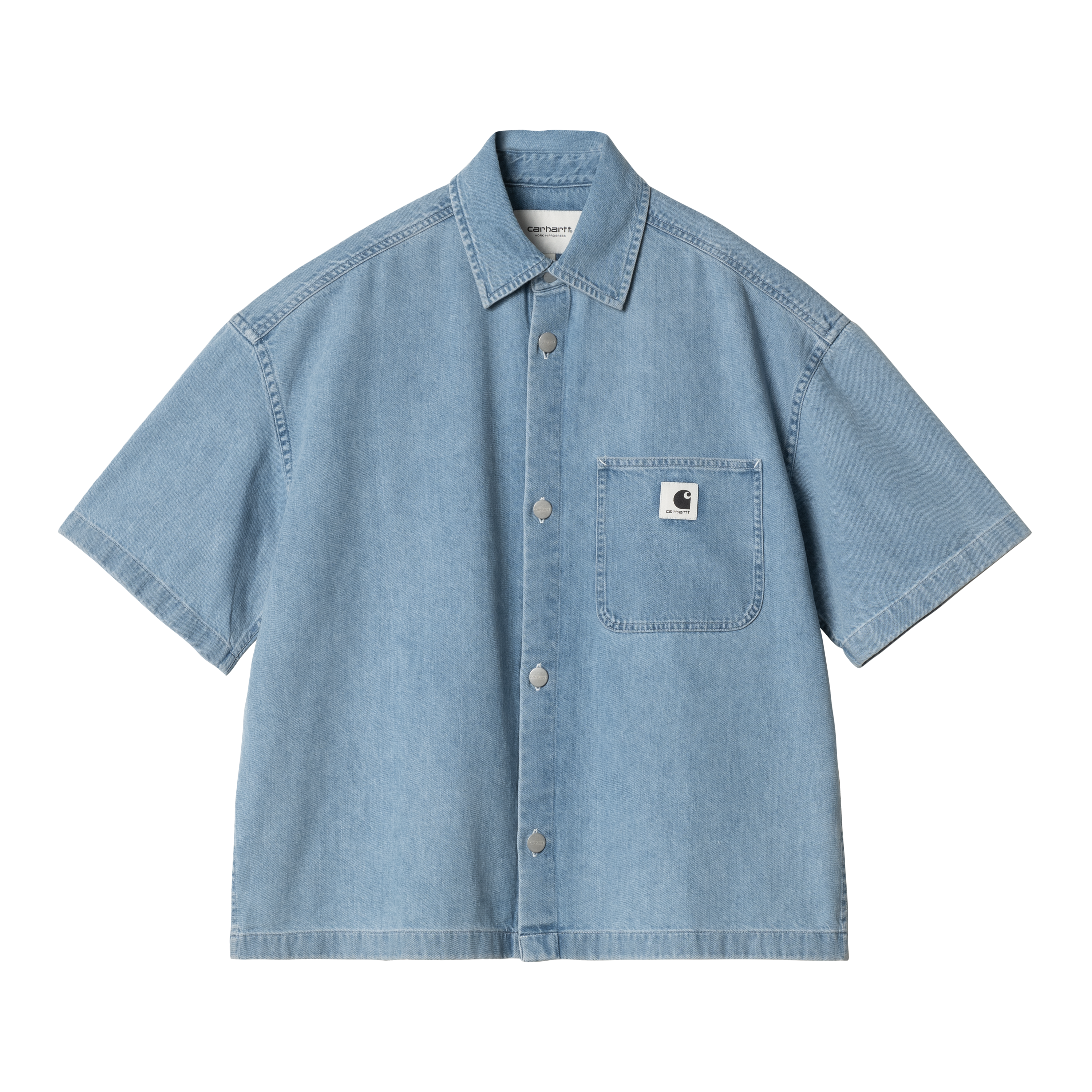 ブラウス シャツ carhartt　W SHORT-SLEEVE LOVILIA SHIRTS レディース Carhartt WIP W' S/S Lovilia Shirt, Blue | Official Online Store
