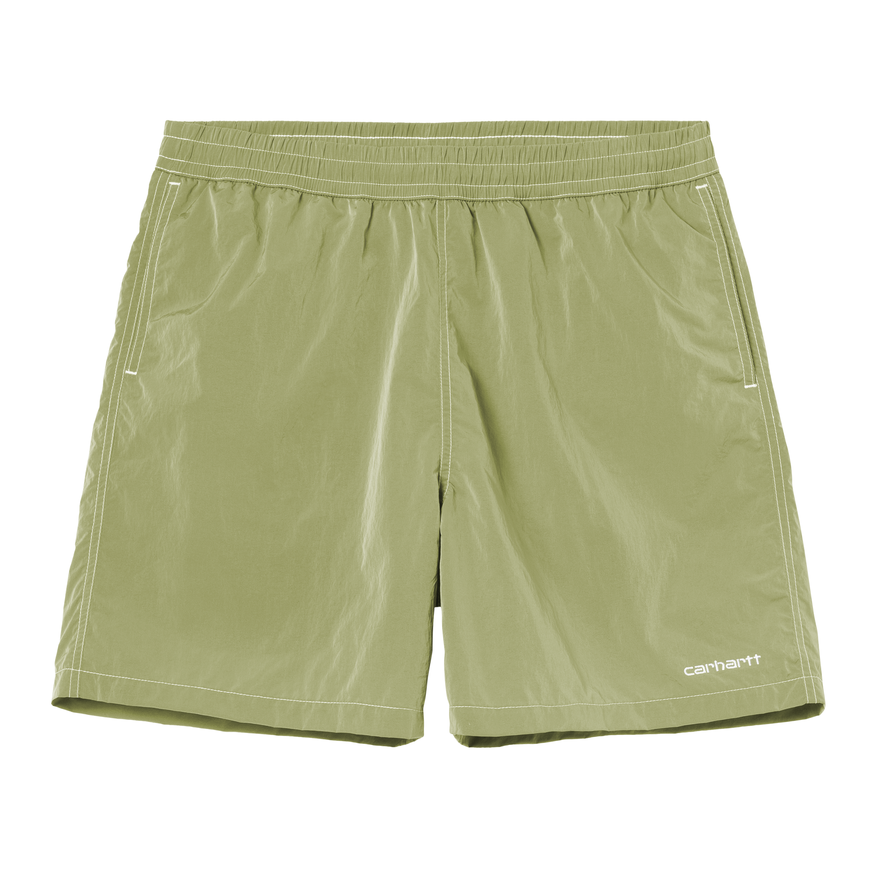 Carhartt WIP Canby Swim Trunks Gentle Green / White | S | Men