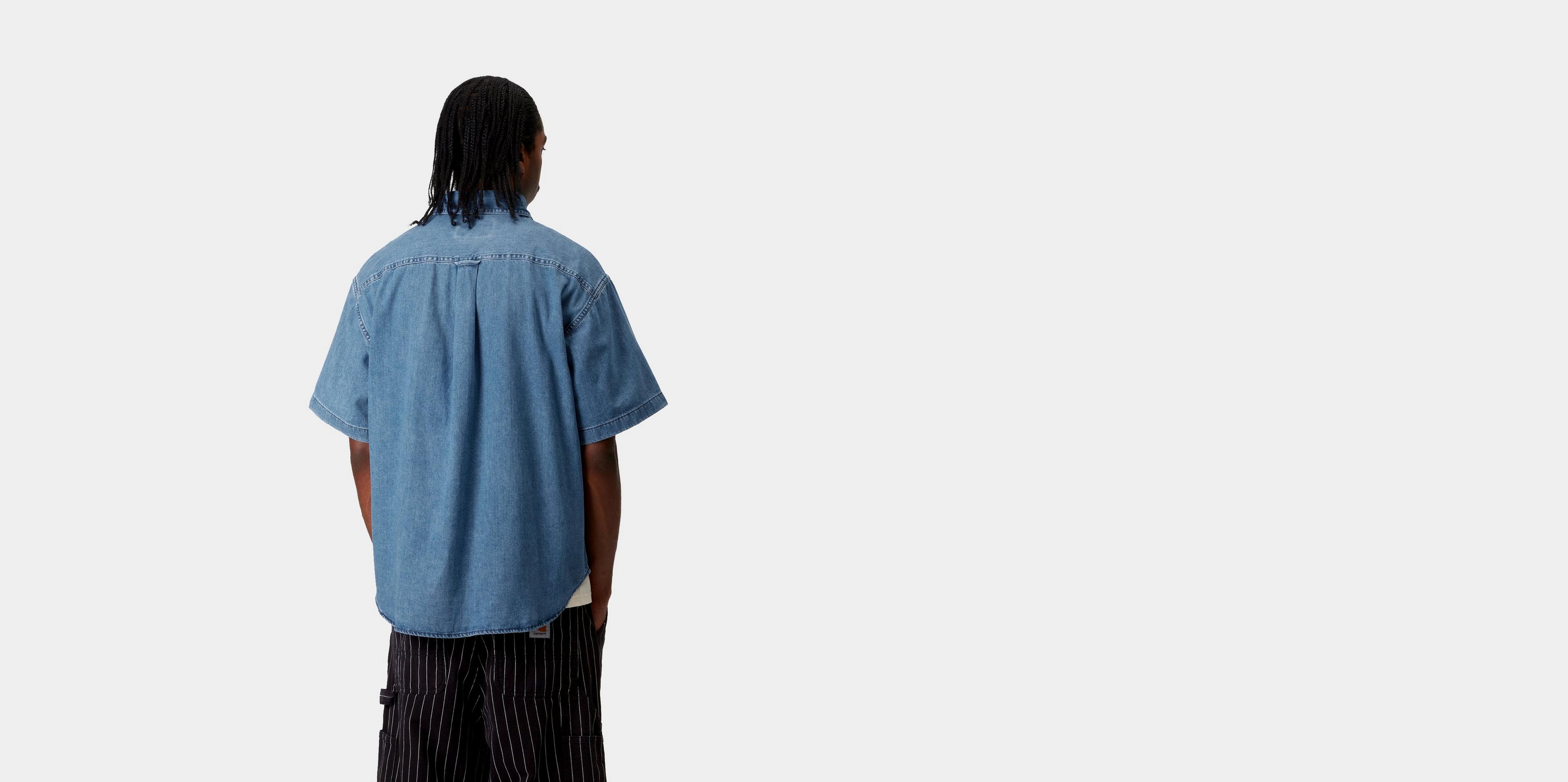 CARHARTT WIP｜SHORT-SLEEVED SHIRTS (S/S Lucas Shirt (I03 Carhartt WIP S/S Lucas Shirt Blue | BSTN Store
