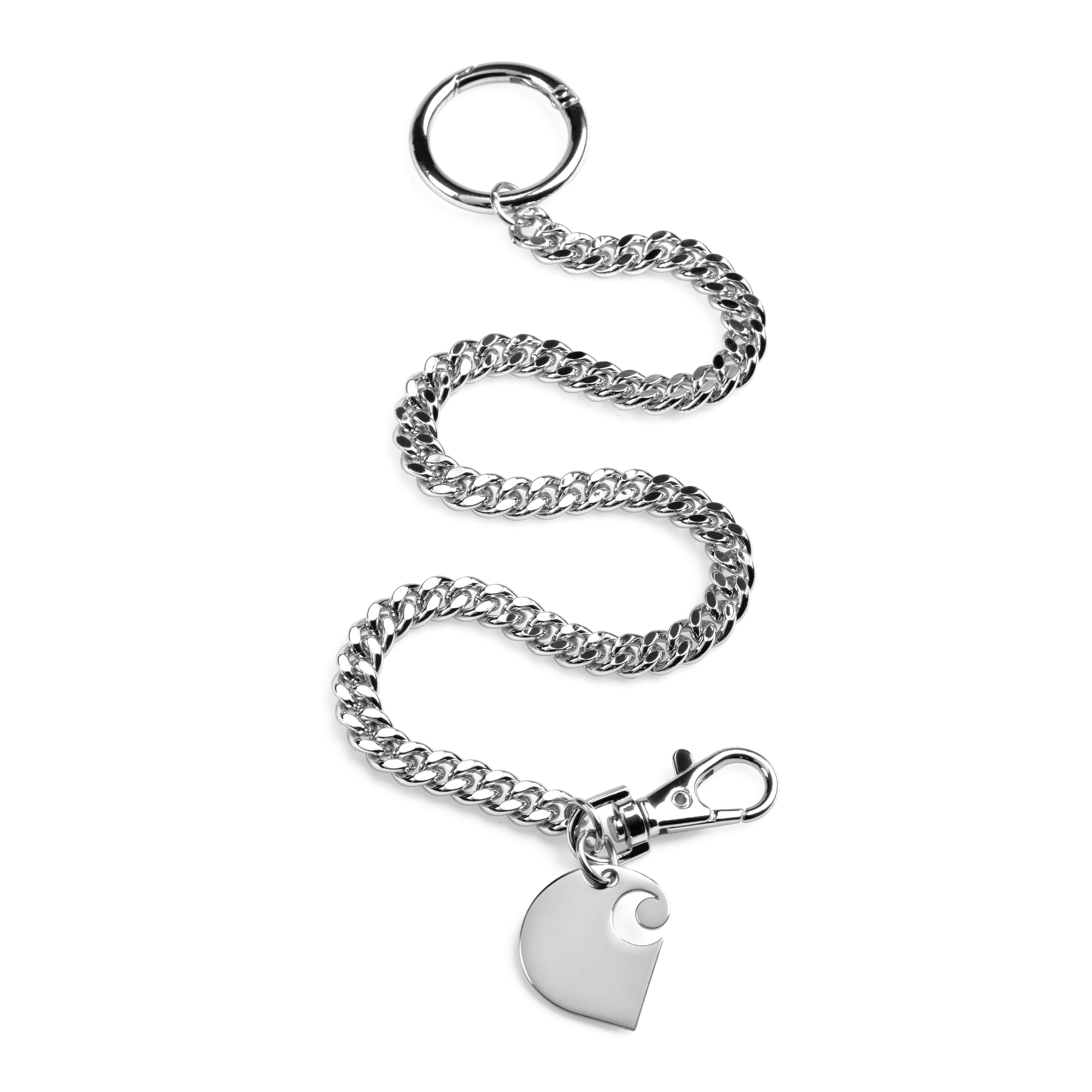 Carhartt WIP Cuban Link Keychain in Grey