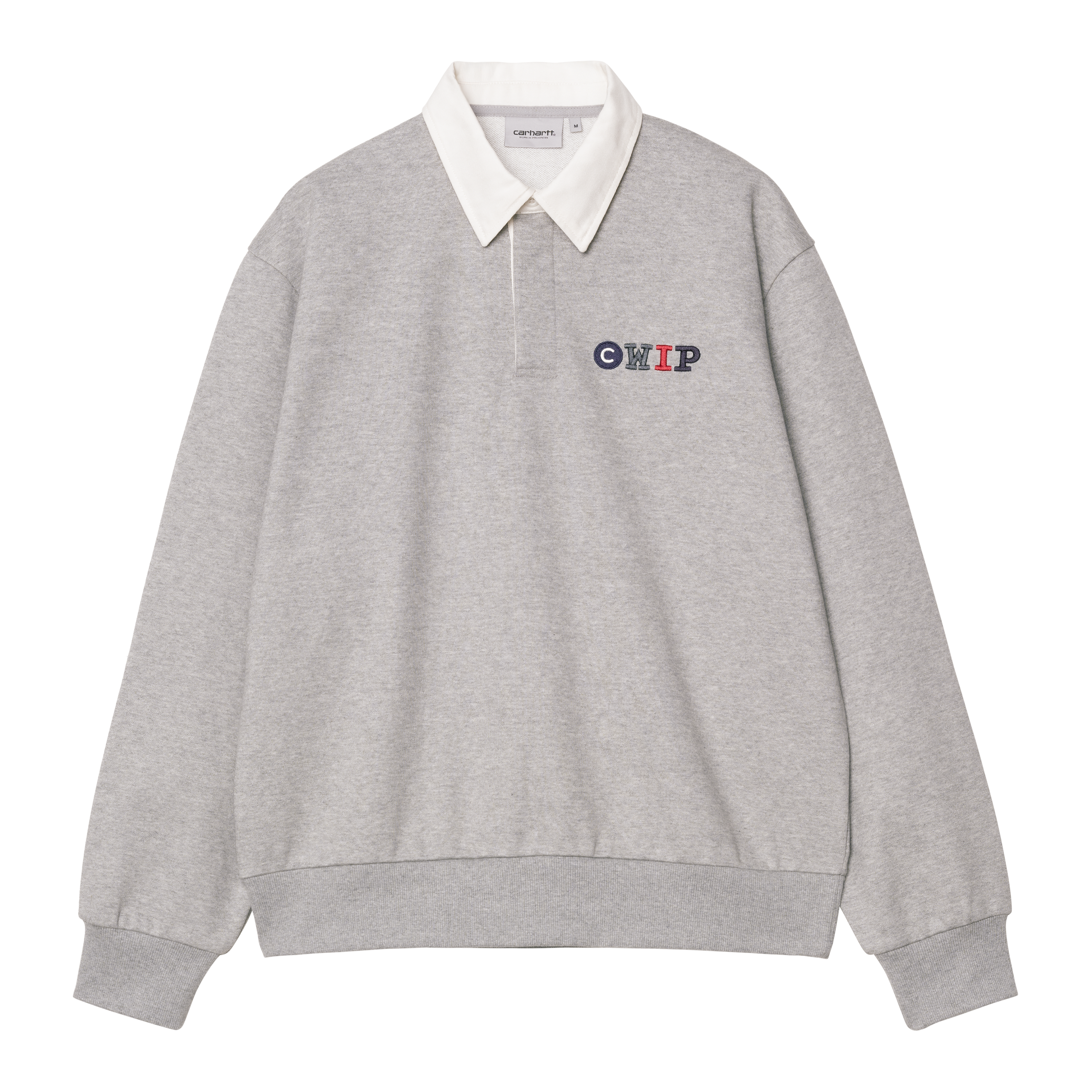 ★Carhartt★フラッグスラグビー スウェットシャツ Carhartt WIP Flags Rugby Sweatshirt, Grey Heather | Official