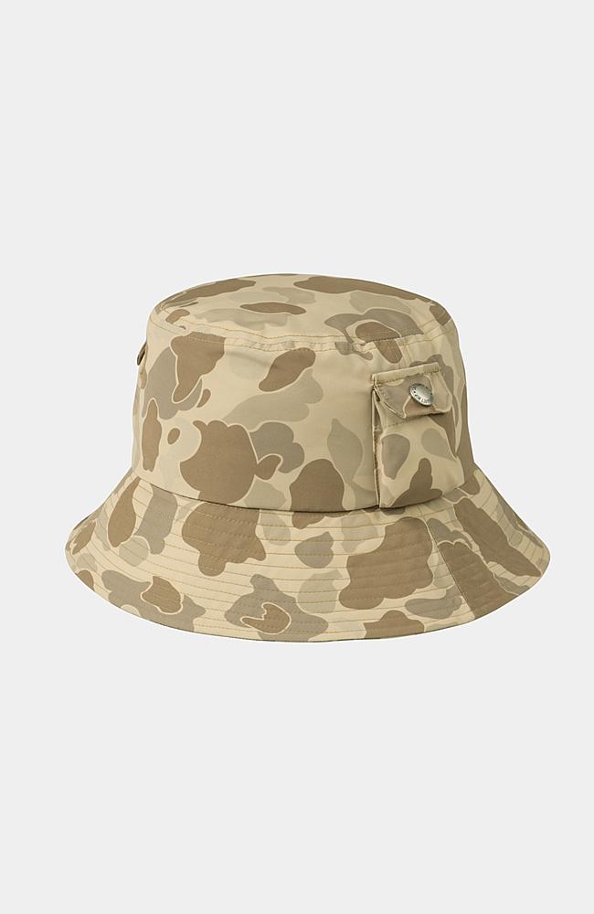 帽子 Carhartt IRWIN BUCKET HAT-Camo Duck Carhartt WIP Irwin Bucket Hat, Camo Duck, Desert / Black