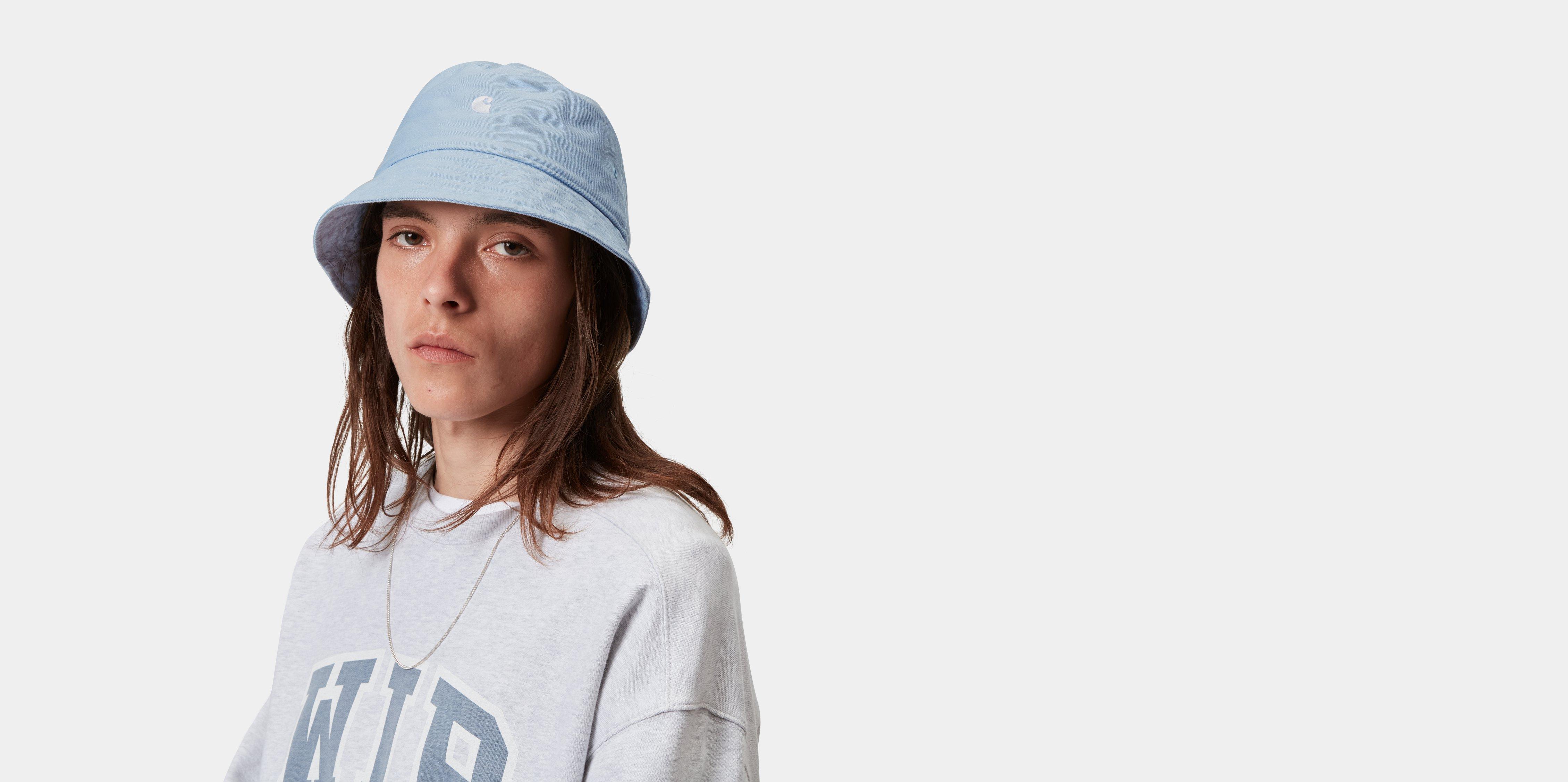 Carhartt WIP Madison Logo Bucket Hat Tourmaline / White | blue | S-M