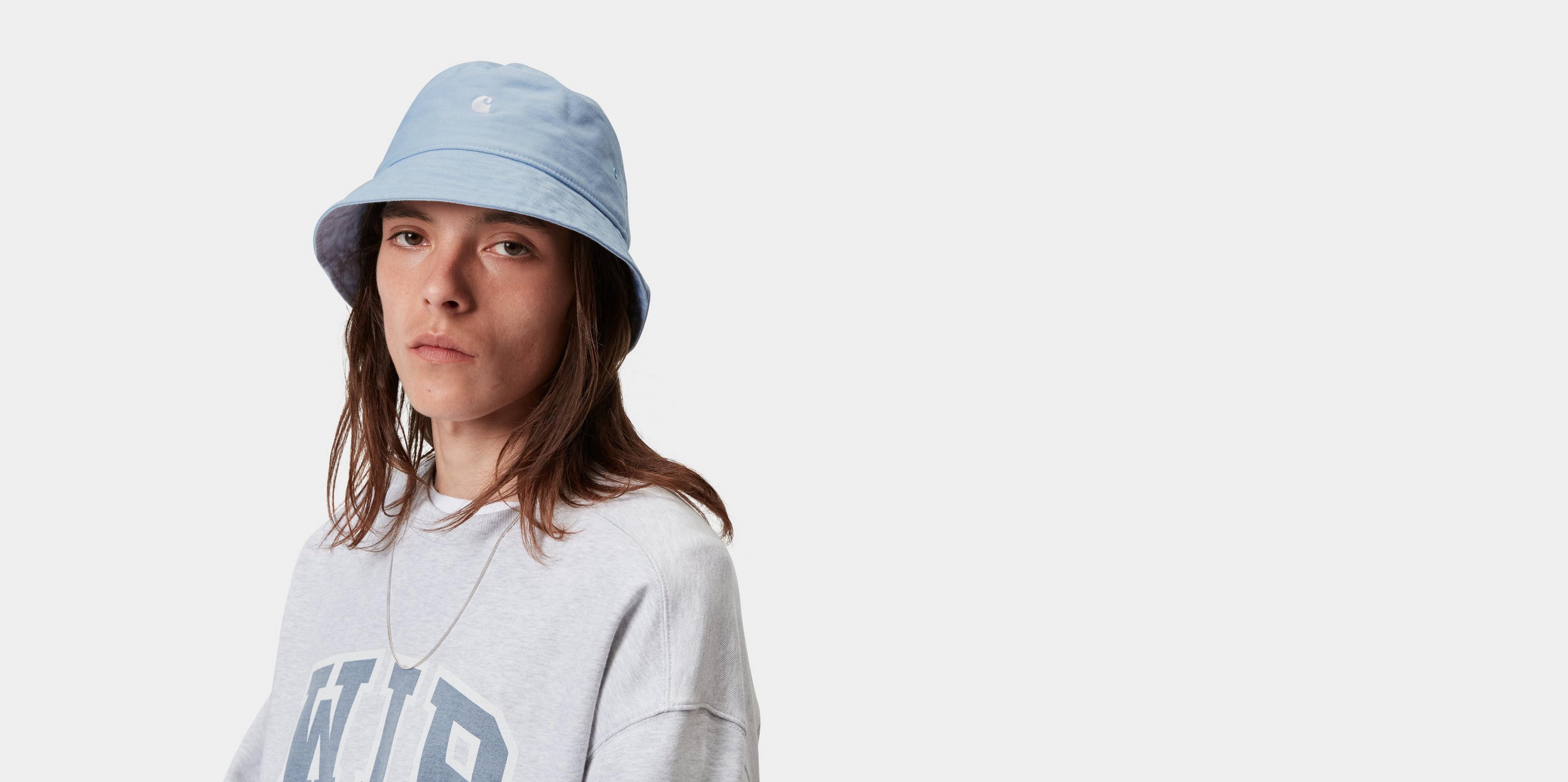 Carhartt WIP Madison Logo Bucket Hat, Tourmaline / White