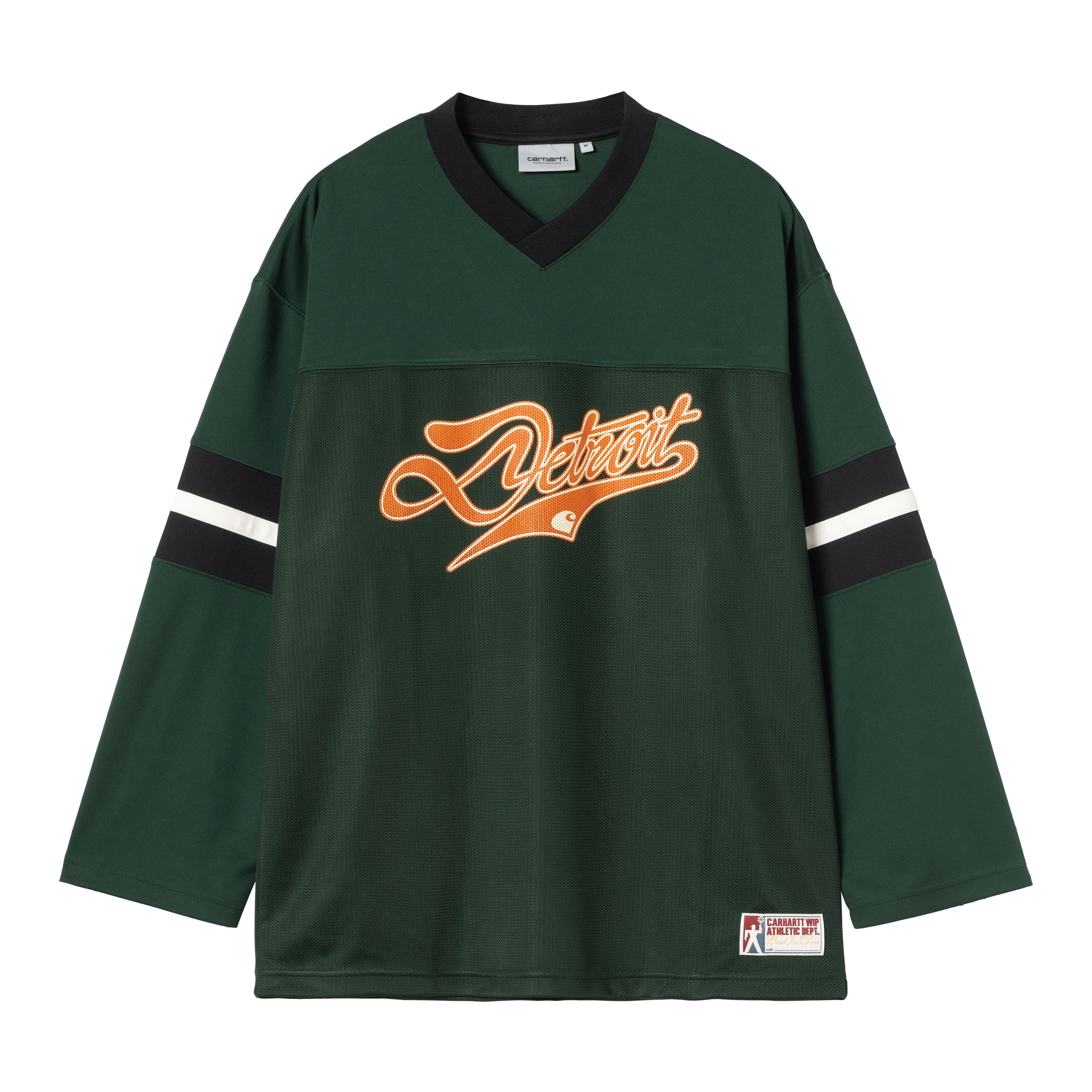 Carhartt WIP Long Sleeve Detroit Mesh T-Shirt en Verde