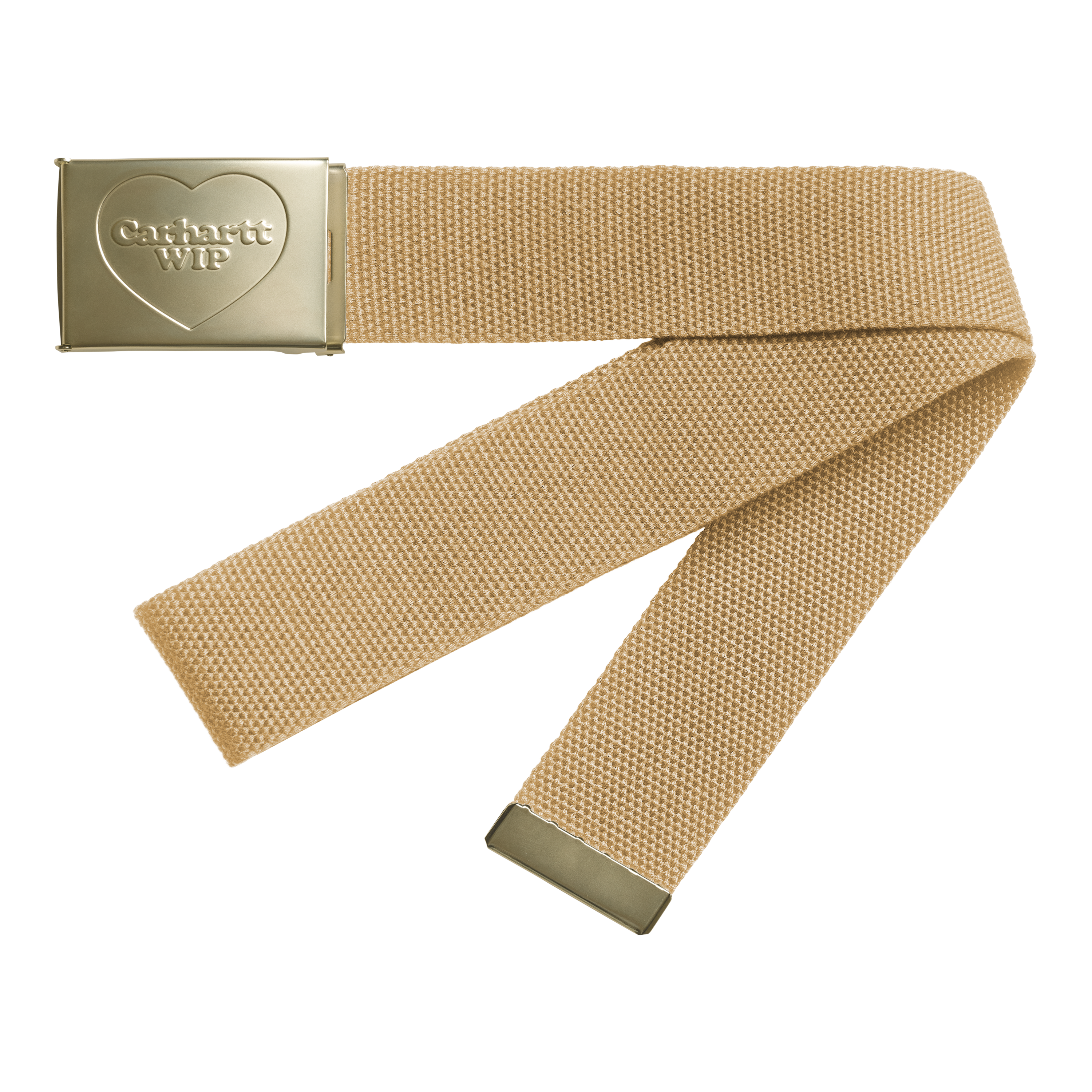 Carhartt WIP Heart Clip Belt Dusty H Brown / Gold