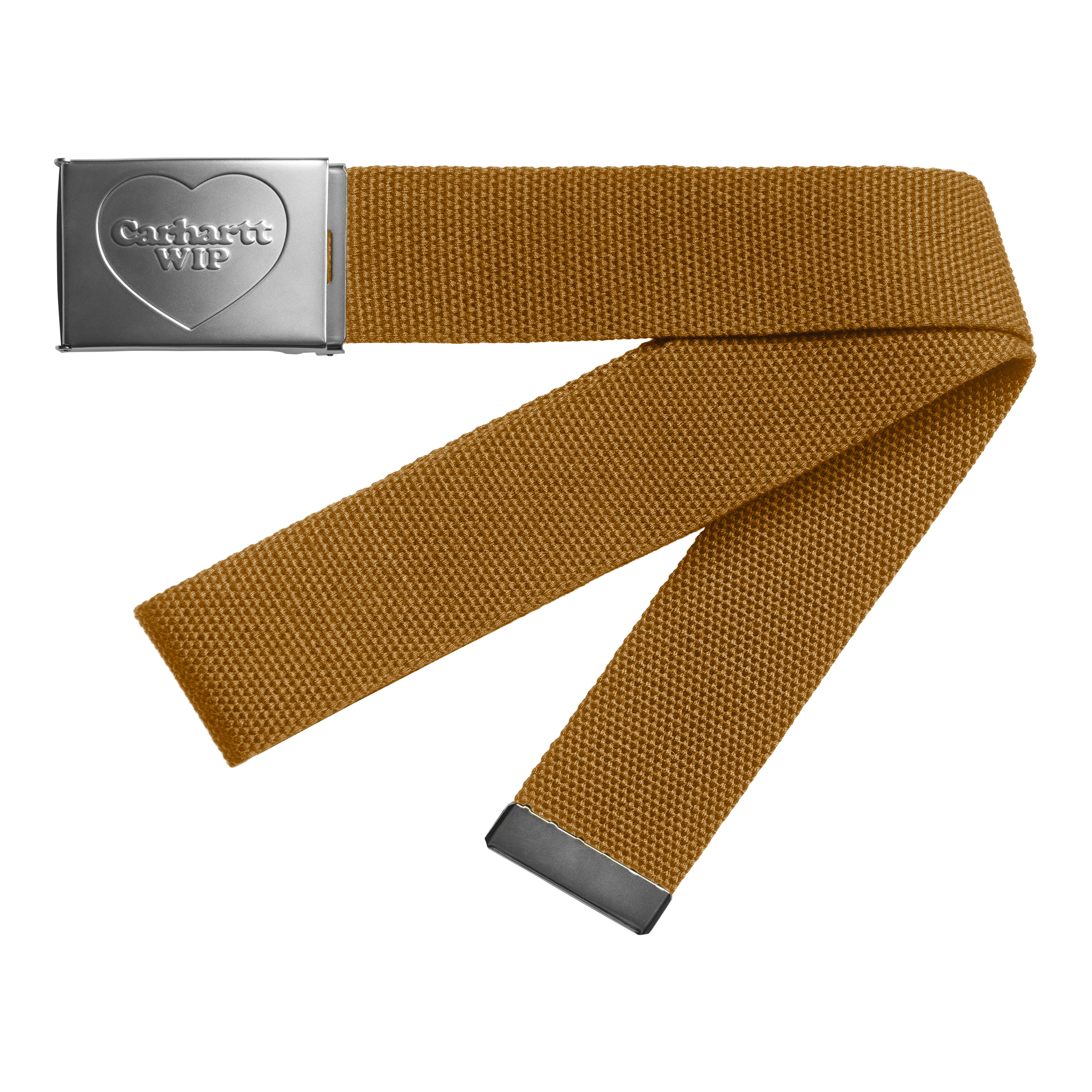 Carhartt WIP Heart Clip Belt Hamilton Brown / Silver