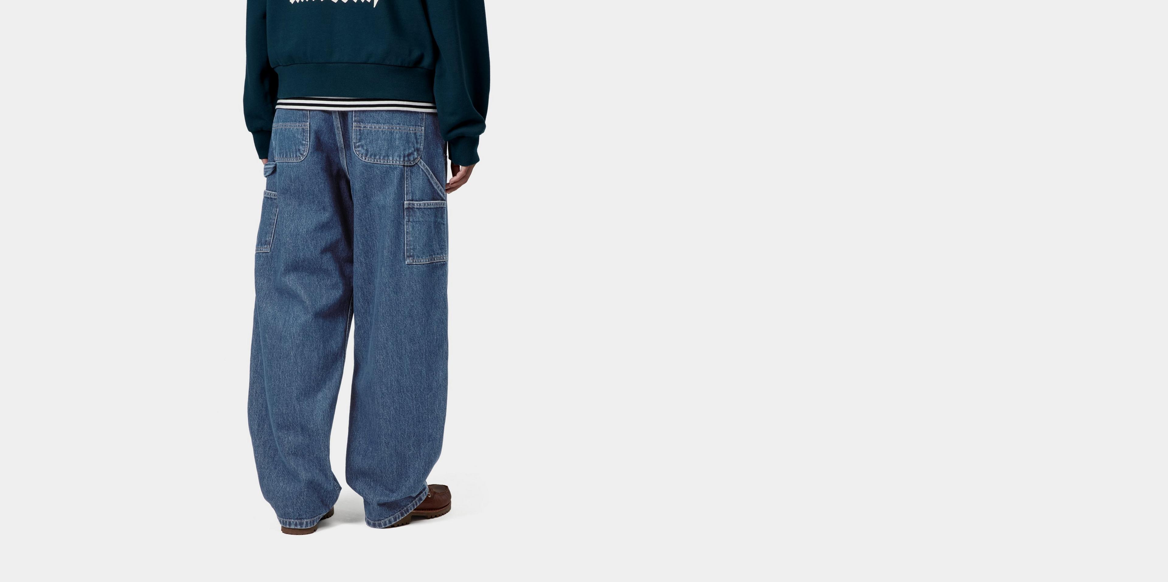 Carhartt WIP Women's Brandon Double Knee Pant, Blue | Official