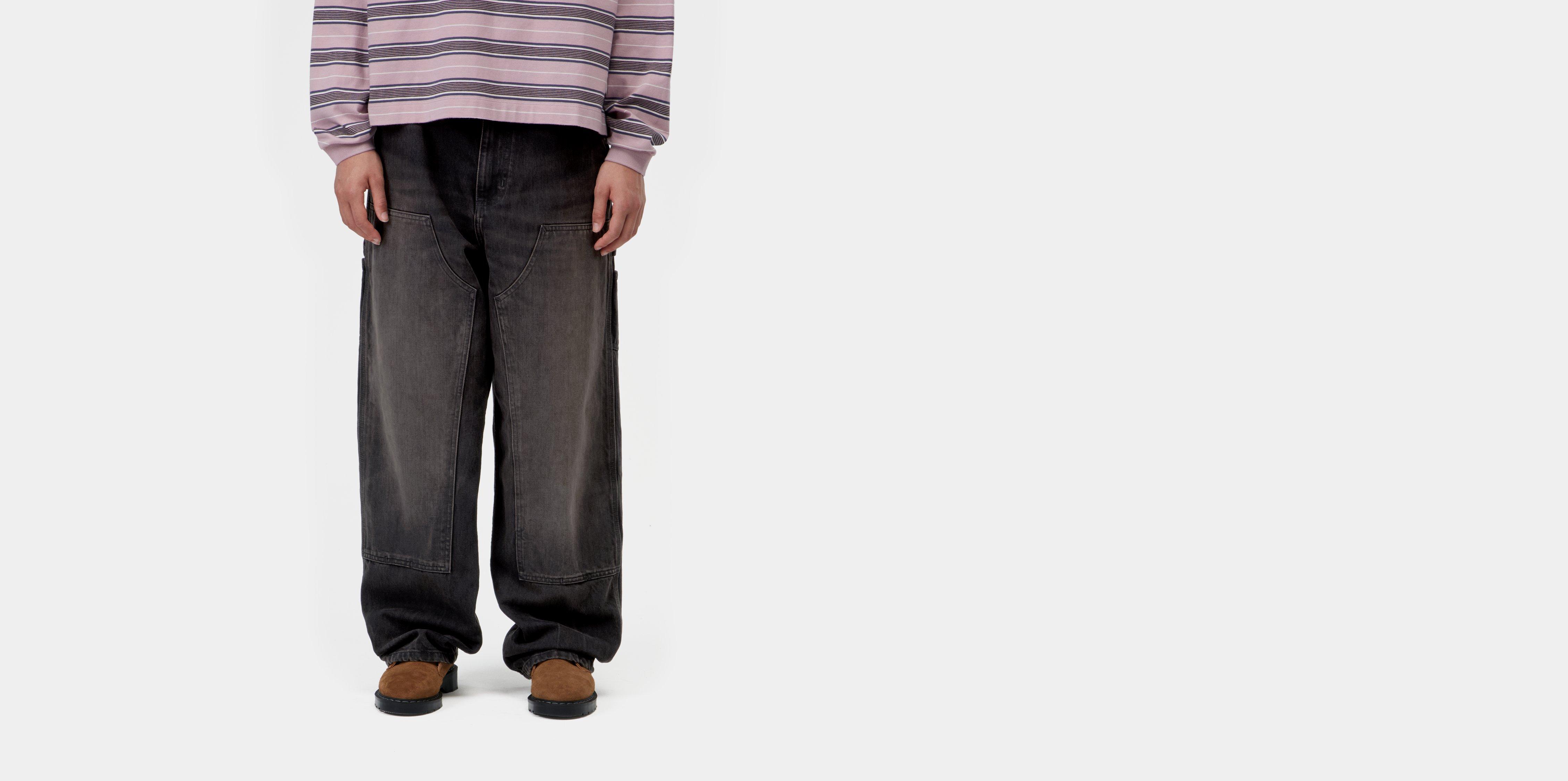 Carhartt WIP W' Brandon Double Knee Pant Black marble dark worn | L | Women