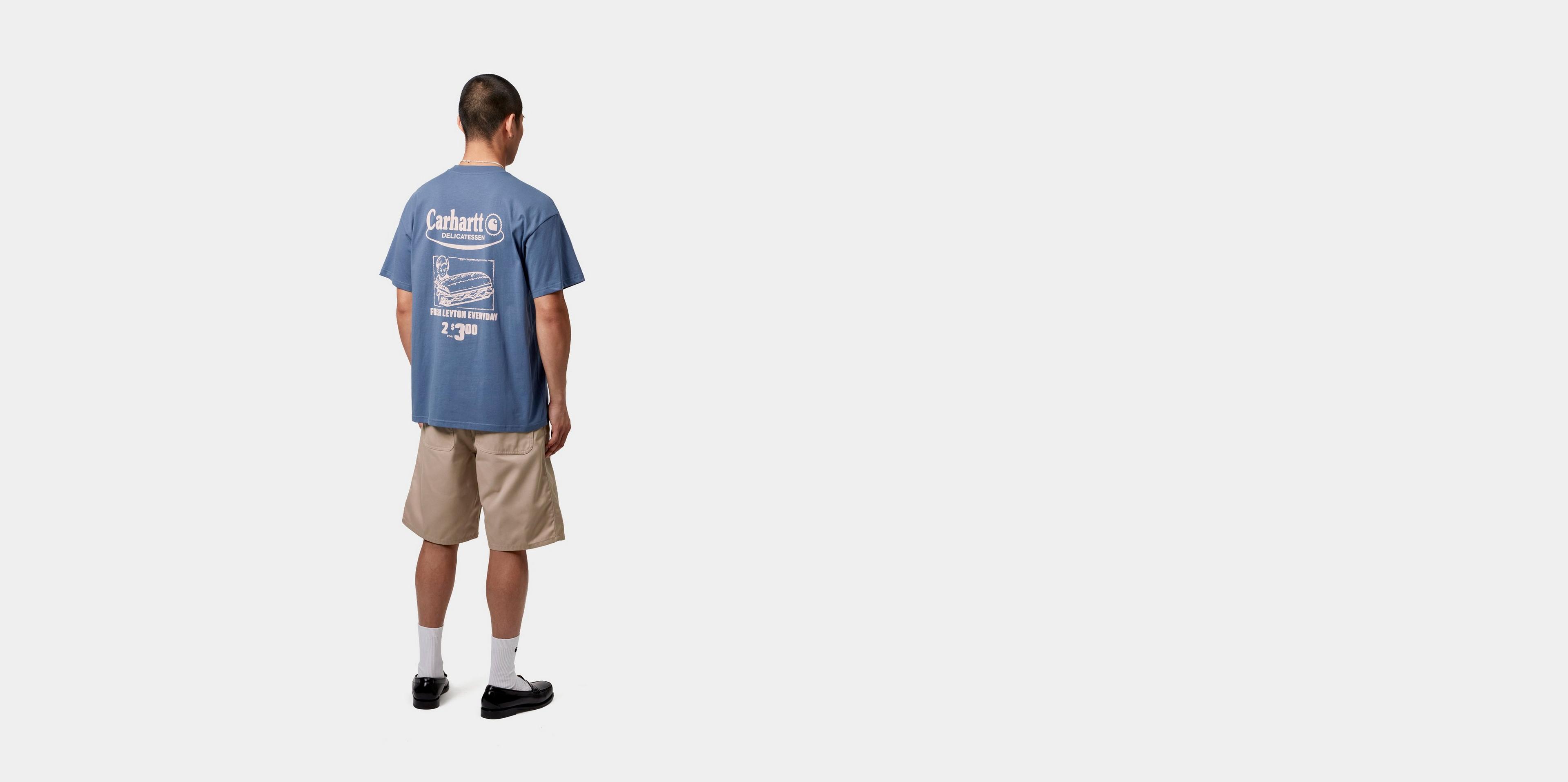★ドイツ発*carhartt WIP*新作*Lyntos Tシャツ/BLUE IRIS★ Carhartt WIP S/S Catalogue T-Shirt, Blue Iris / Air Pink