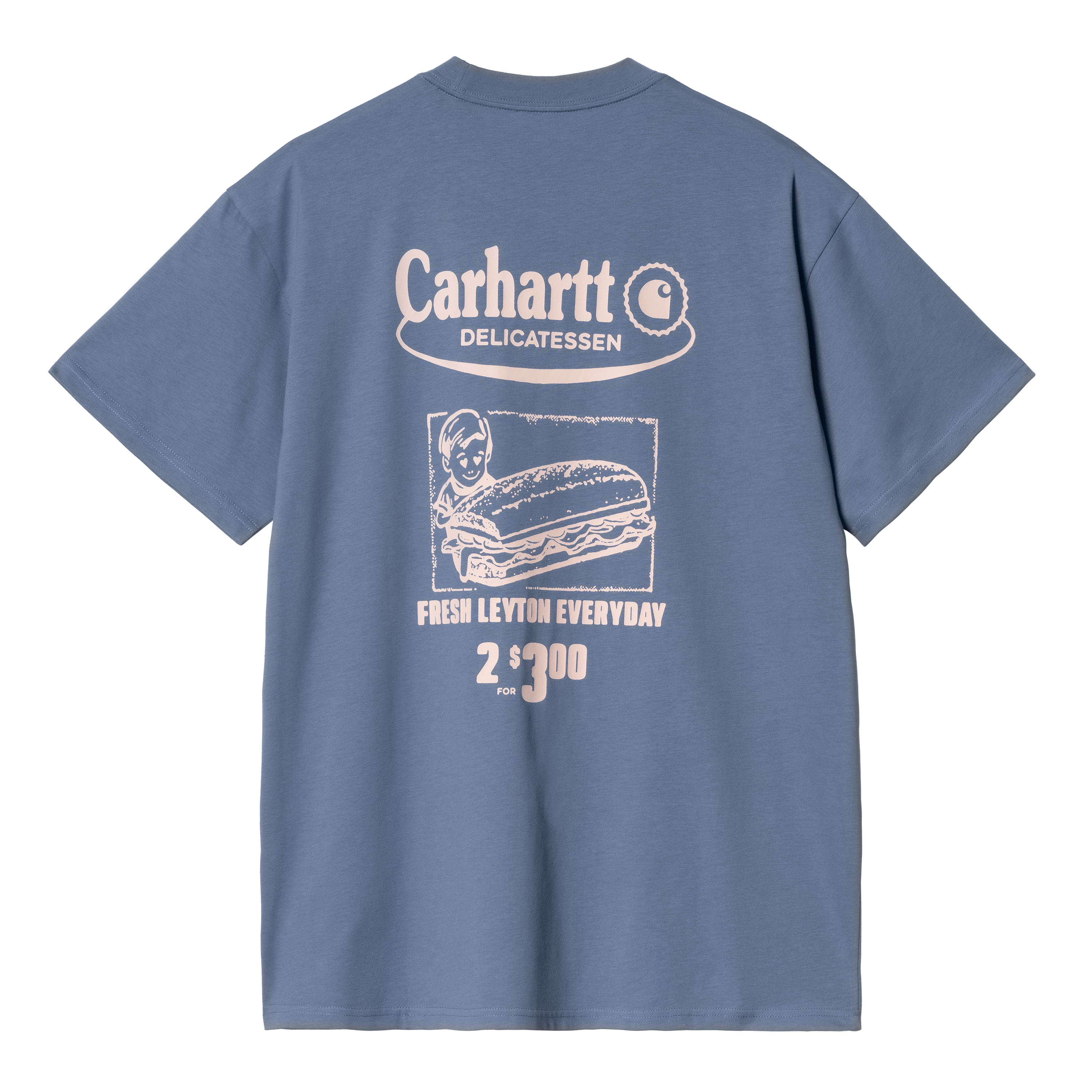 Carhartt WIP S/S Catalogue T-Shirt, Blue Iris / Air Pink