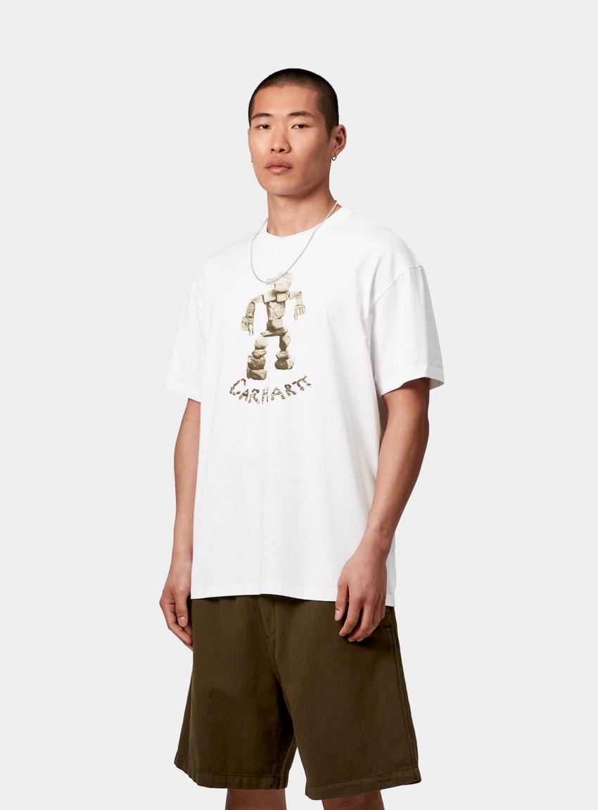 ★ドイツ発*carhartt WIP*新作*Cairn Man Tシャツ/WHITE★ Carhartt WIP S/S Cairn Man T-Shirt, White | Official Online