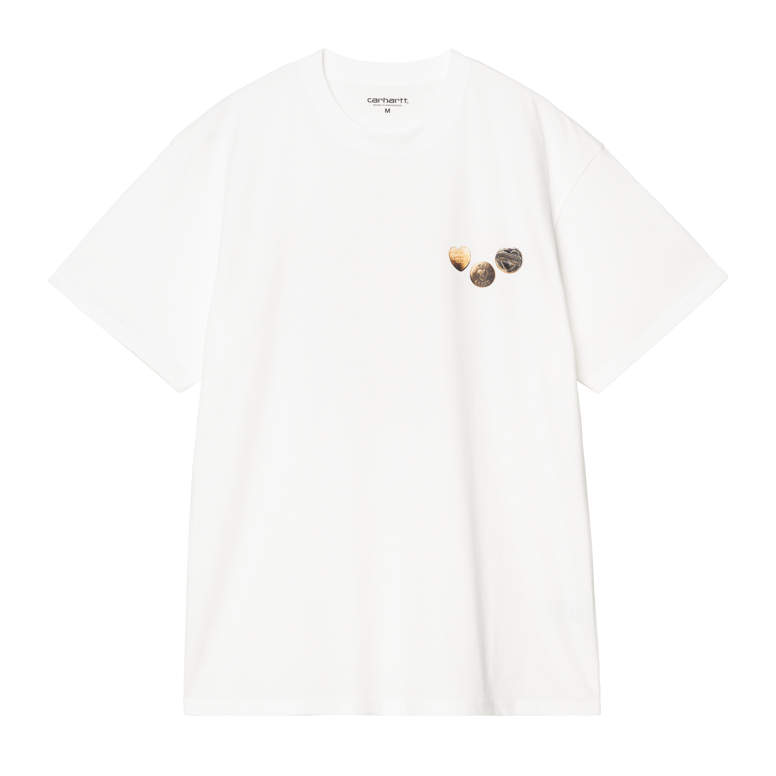 [CARHARTTWIP] S/S BUTTON T-SHIRT ★大人気★ Carhartt WIP S/S Button T-Shirt, White | Official Online Store
