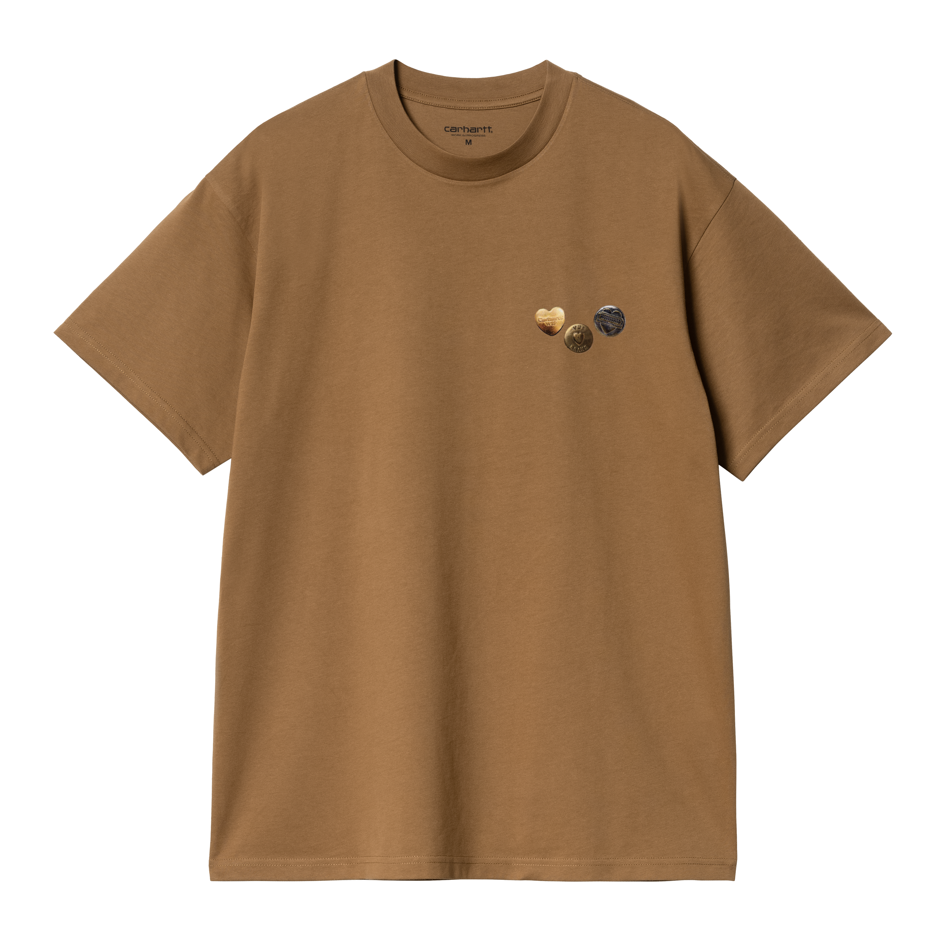 ★ドイツ発*carhartt WIP*新作*Button Tシャツ/H-BROWN★ Carhartt WIP W' S/S Hudson T-Shirt, Dusty H Brown | Official