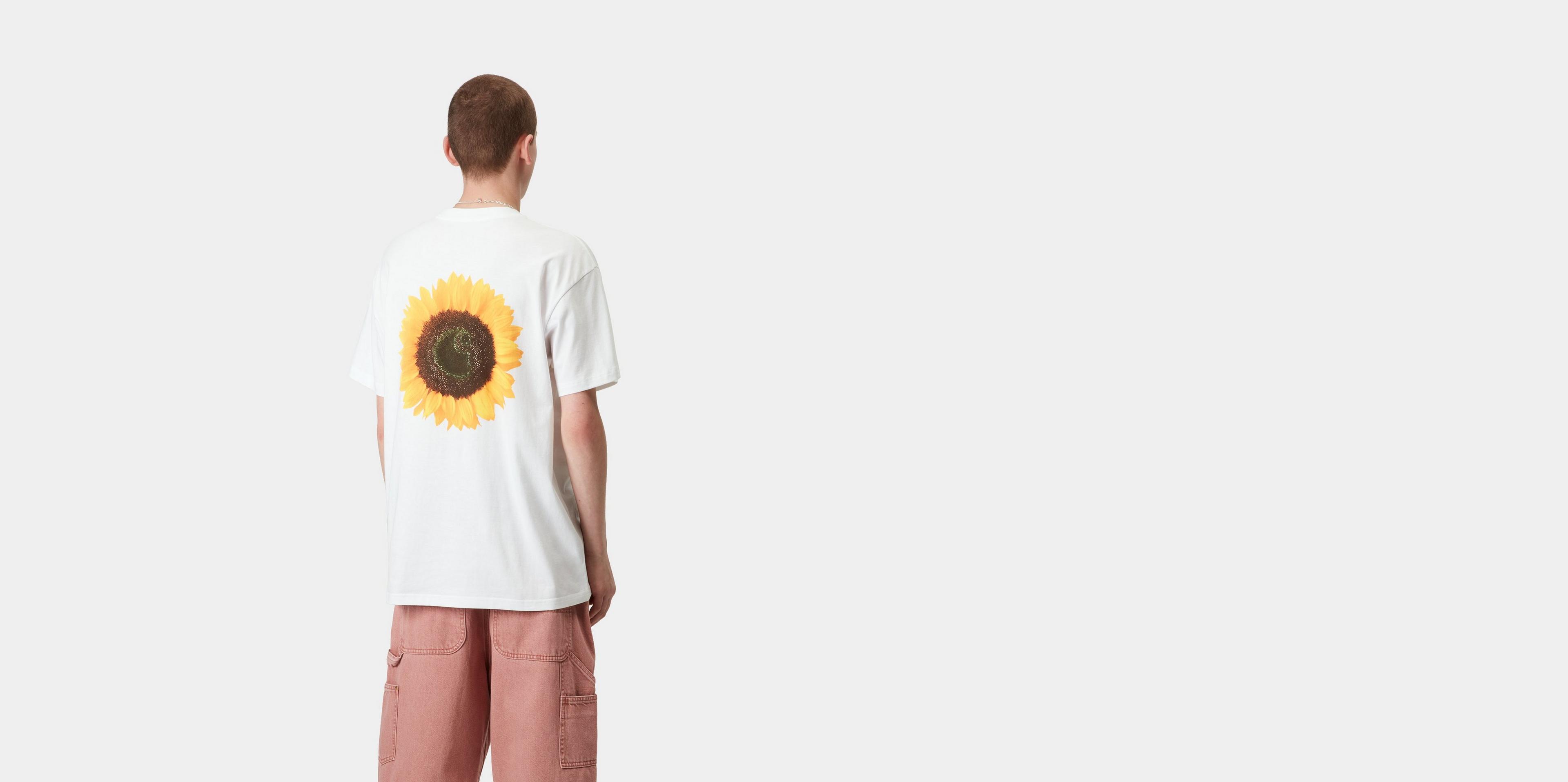 Carhartt WIP S/S Sunflower T-Shirt, White | Official Online