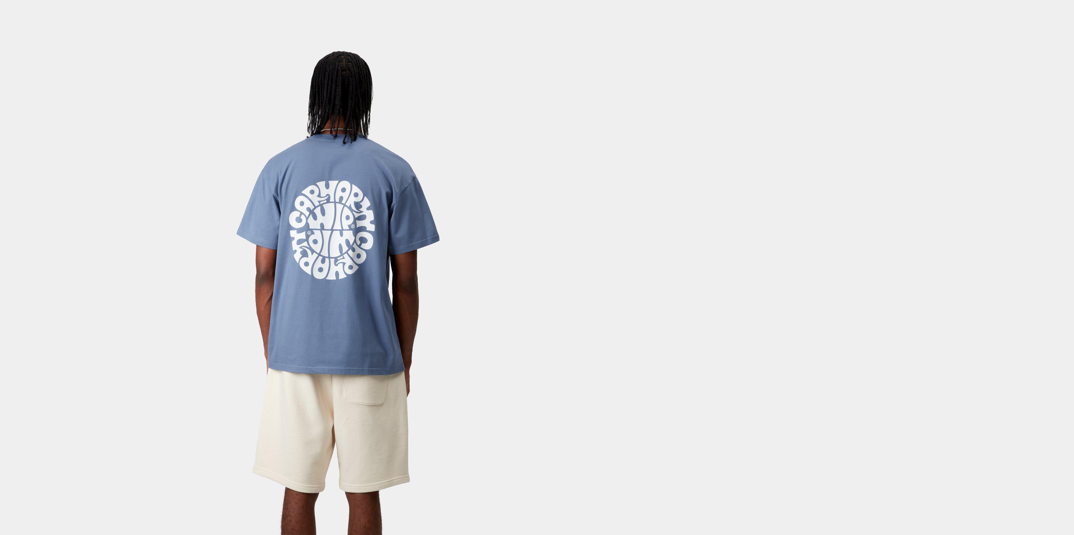 Carhartt WIP S/S Jazzy T-Shirt, Blue Iris / White | Official