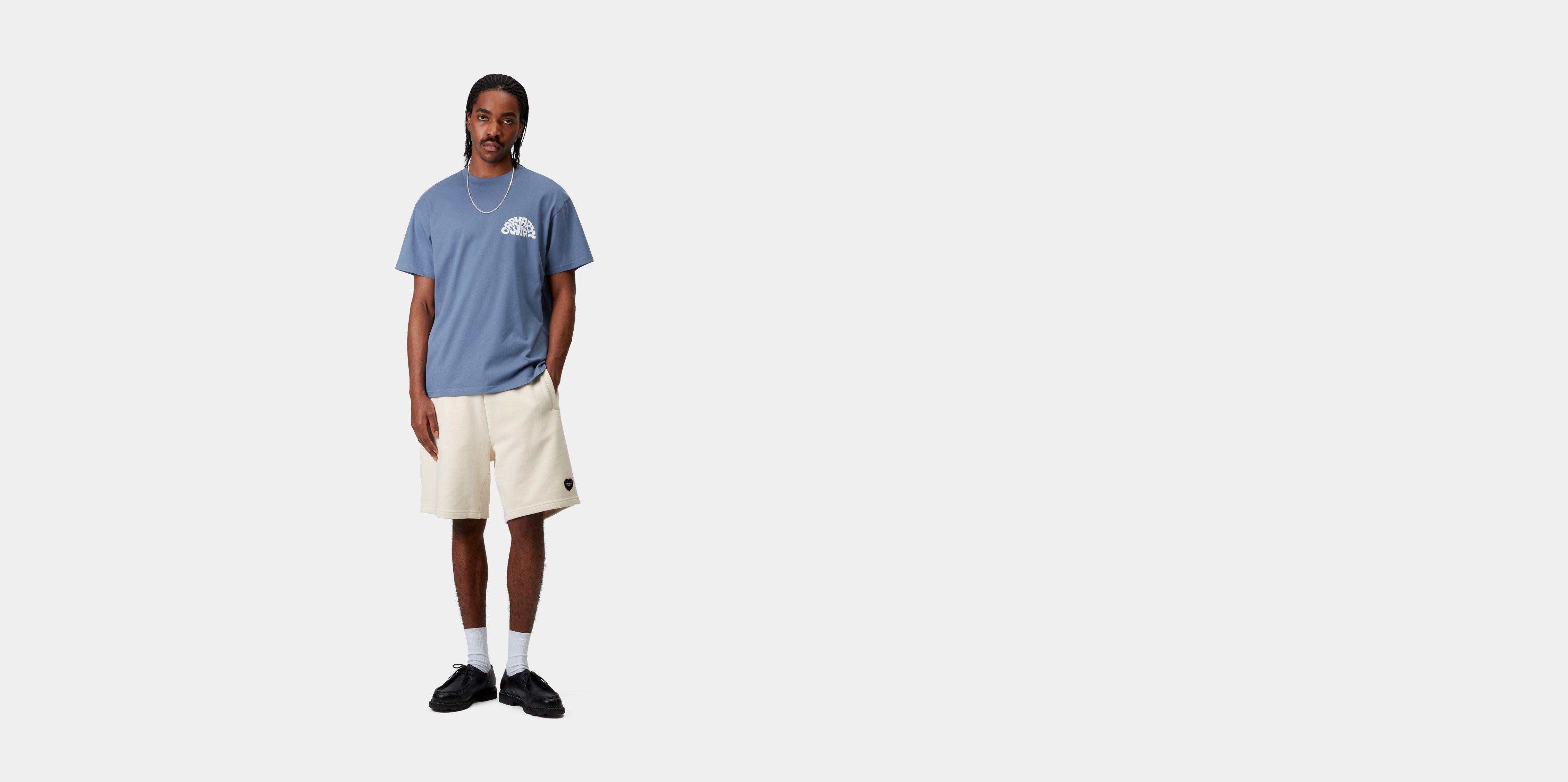 Carhartt WIP S/S Jazzy T-Shirt, Blue Iris / White | Official