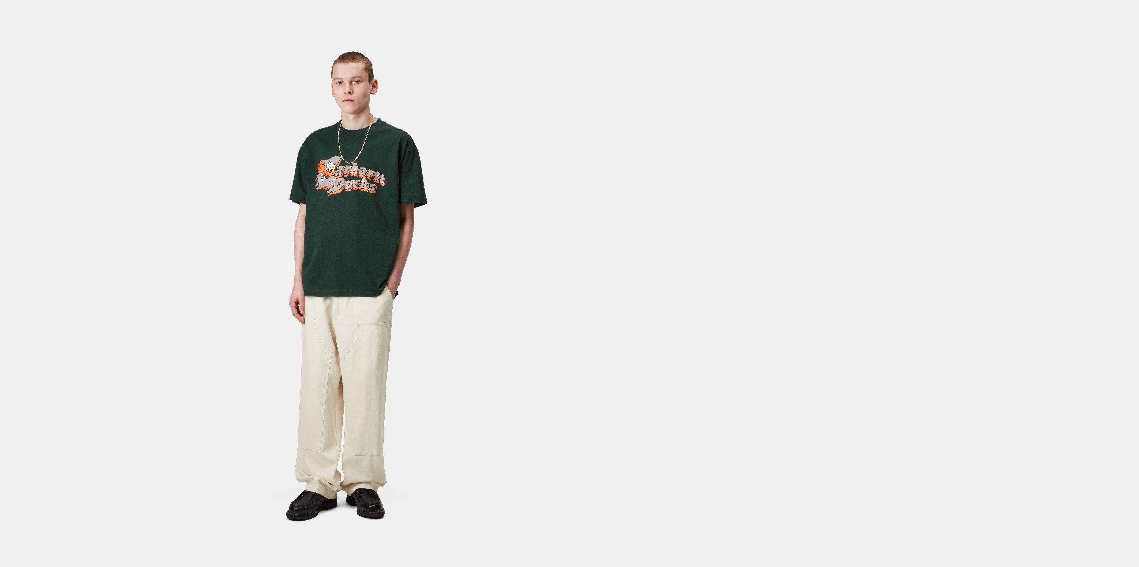 Carhartt WIP S/S Flaming Ducks T-Shirt, Conifer | Boutique