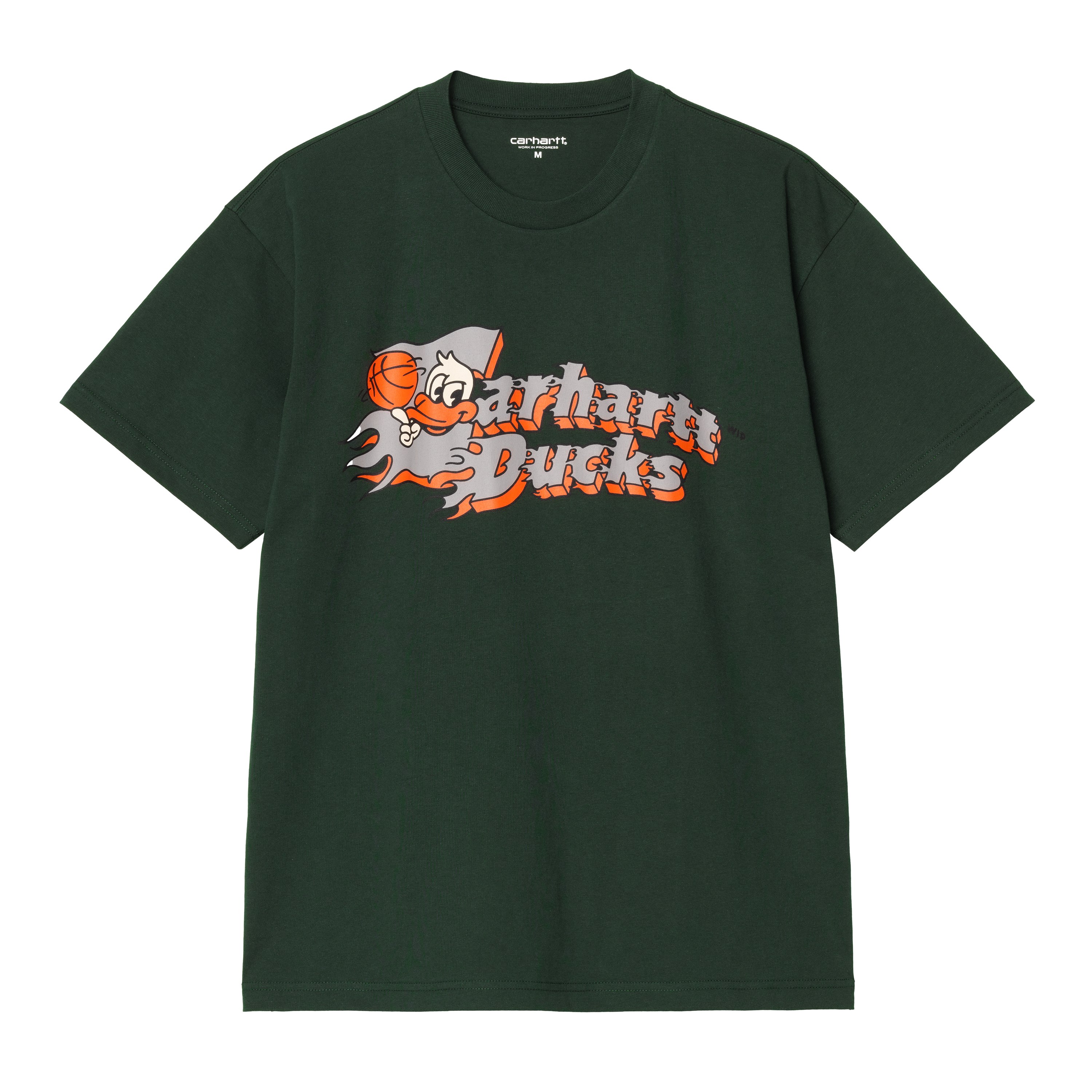 【Carhartt】S/S FLAMING DUCKS T-SHIRT R6390 Carhartt WIP S/S Flaming Ducks T-Shirt, White | Official