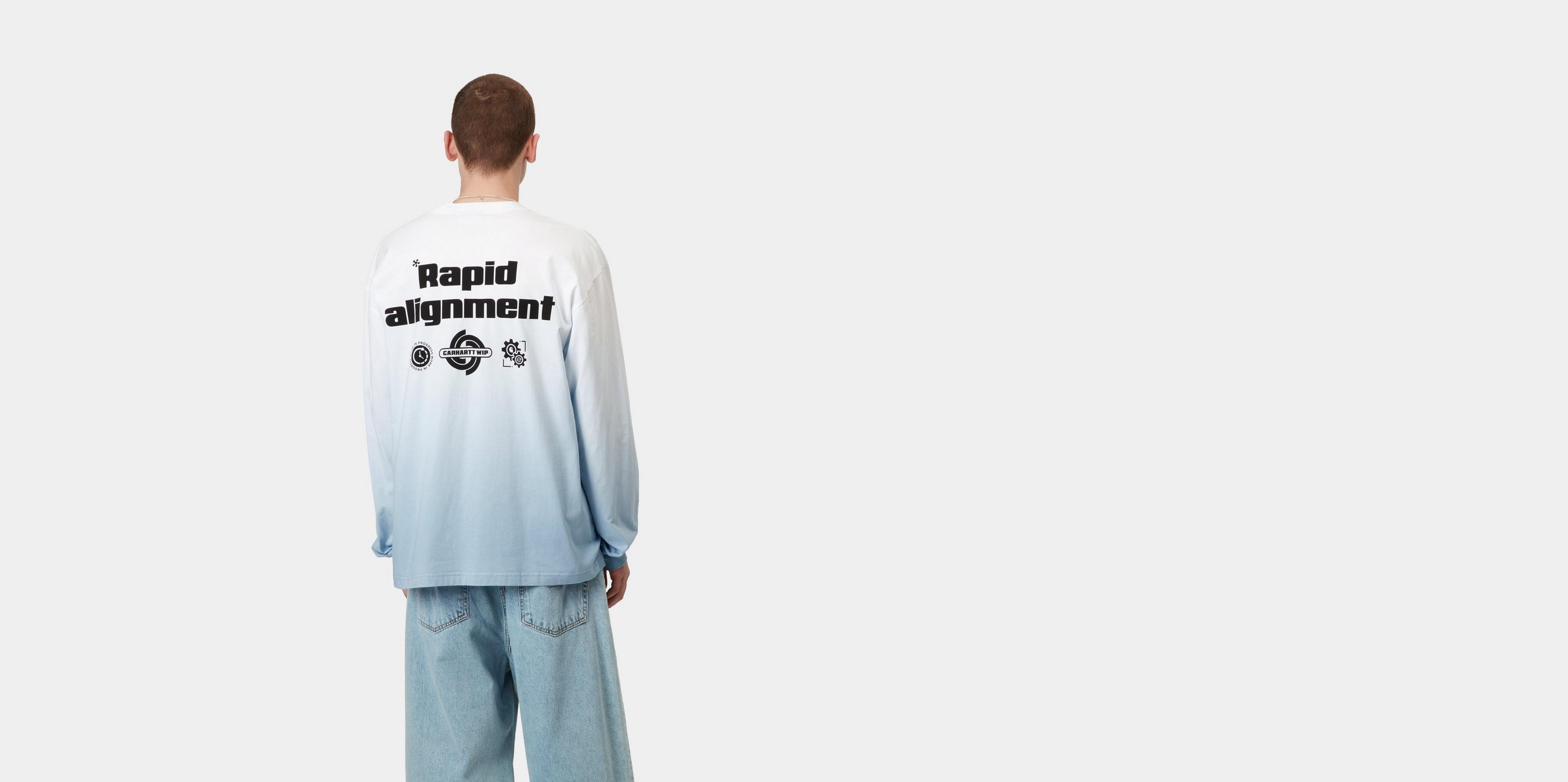 ★送料・関税込★CARHARTT WIP★L/S LINOGRAPH T-SHIRT★ Carhartt WIP L/S Light Work T-Shirt, White / Bluebird