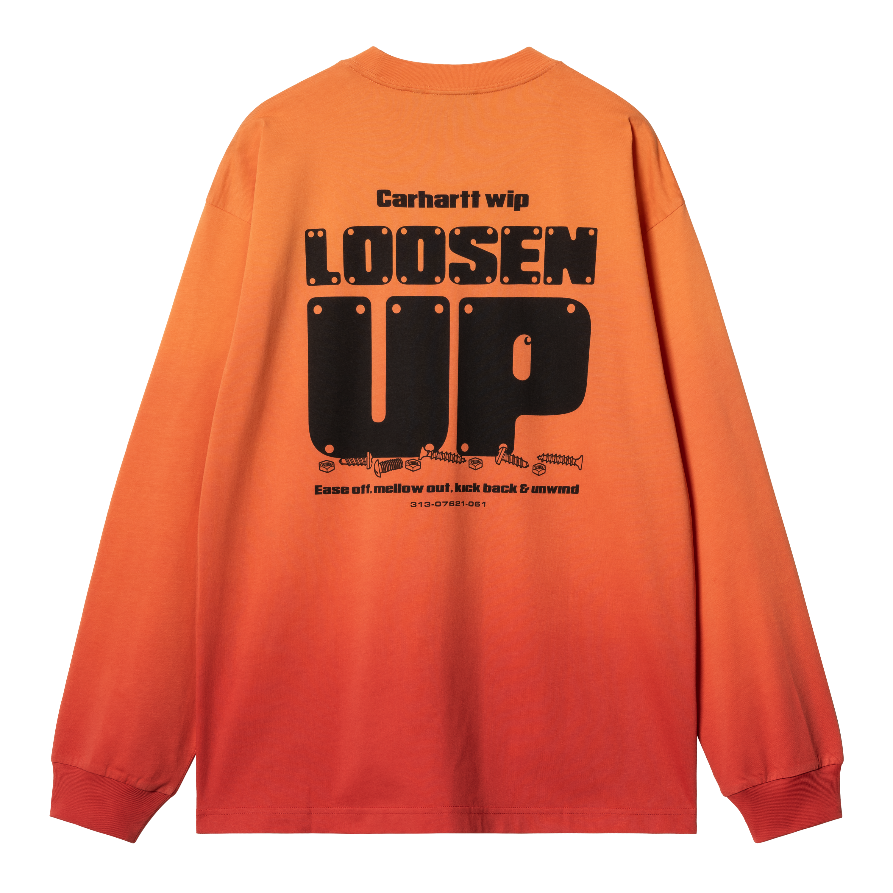 [CARHARTTWIP] L/S LIGHT WORK T-SHIRT ★大人気★ Carhartt WIP L/S Light Work T-Shirt, Pumpkin / Cherry