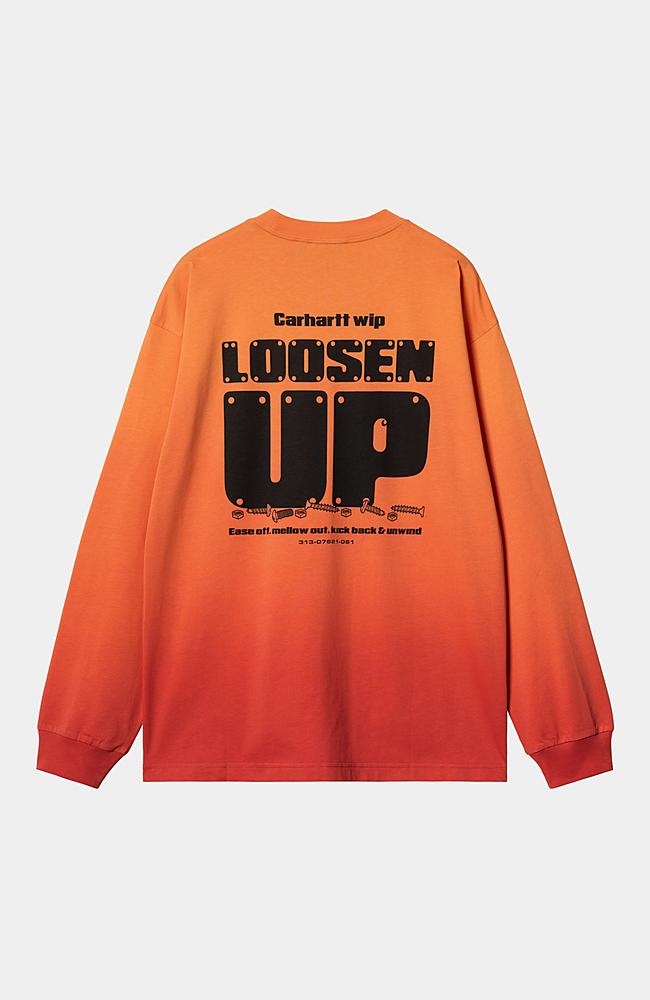 Carhartt WIP L/S Light Work T-Shirt, Pumpkin / Cherry Carhartt WIP L/S Light Work T-Shirt, Pumpkin / Cherry